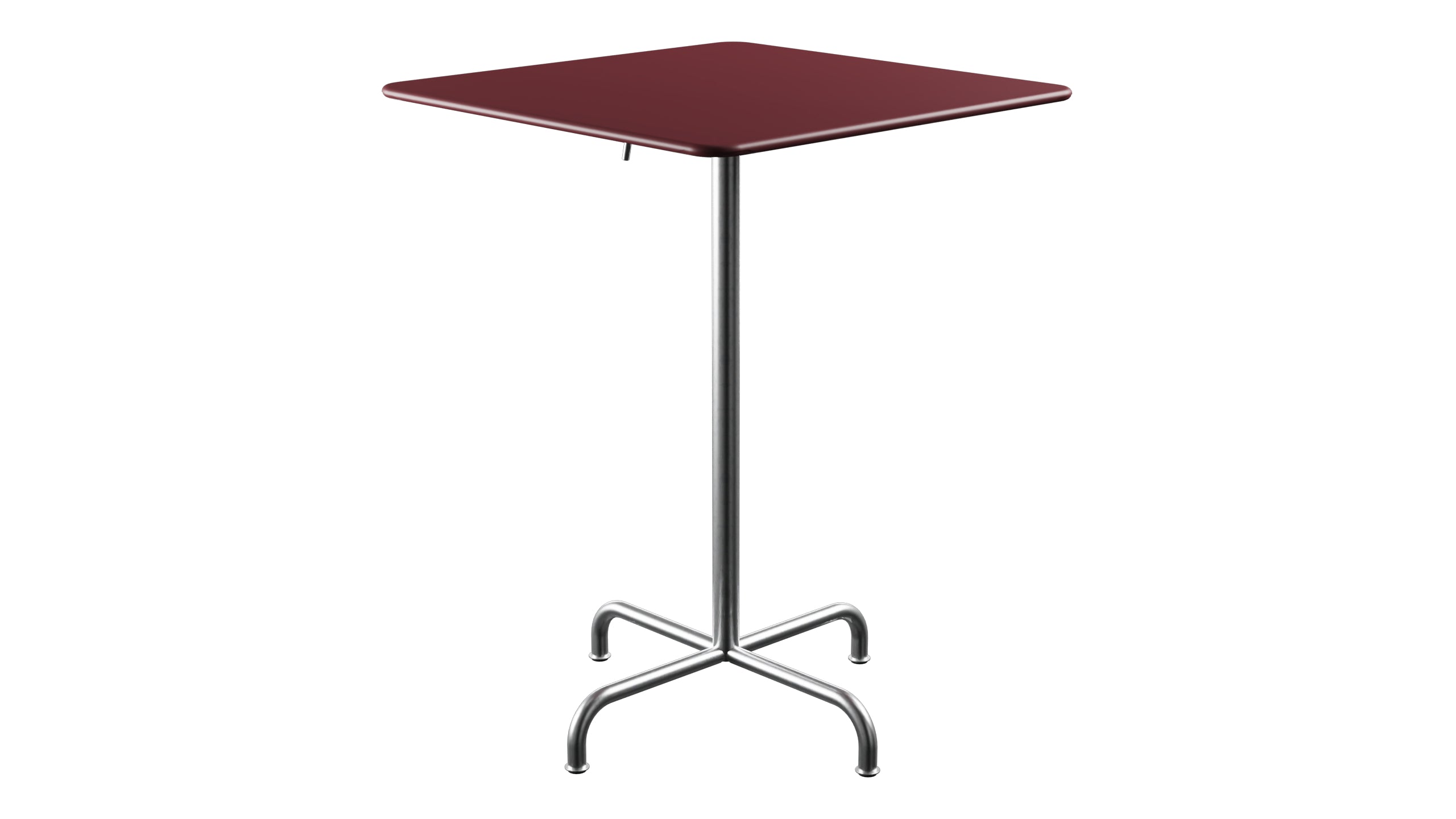 Rigi Metall-Stehtisch Outdoor 80x80 / 110 klappbar in Bordeaux präsentiert im Onlineshop von KAQTU Design AG. Hochtisch Outdoor ist von Schaffner