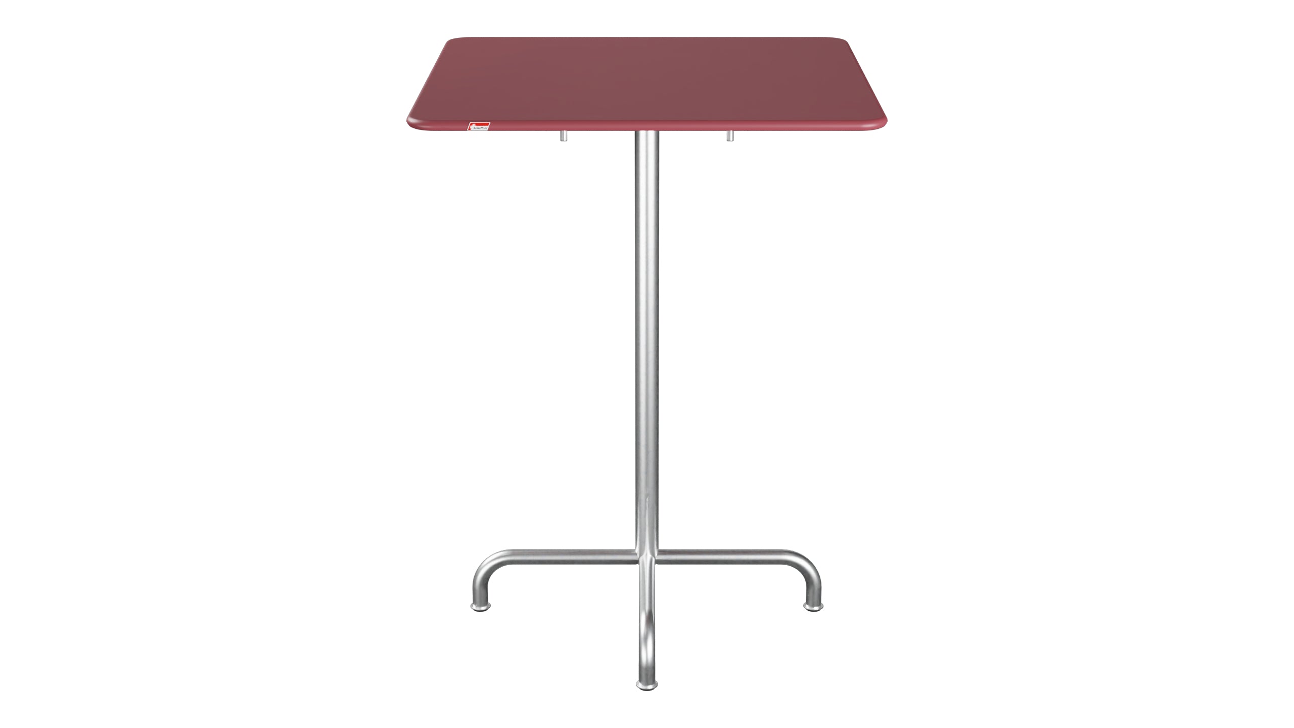 Rigi Metall-Stehtisch Outdoor 80x80 / 110 klappbar in Bordeaux präsentiert im Onlineshop von KAQTU Design AG. Hochtisch Outdoor ist von Schaffner