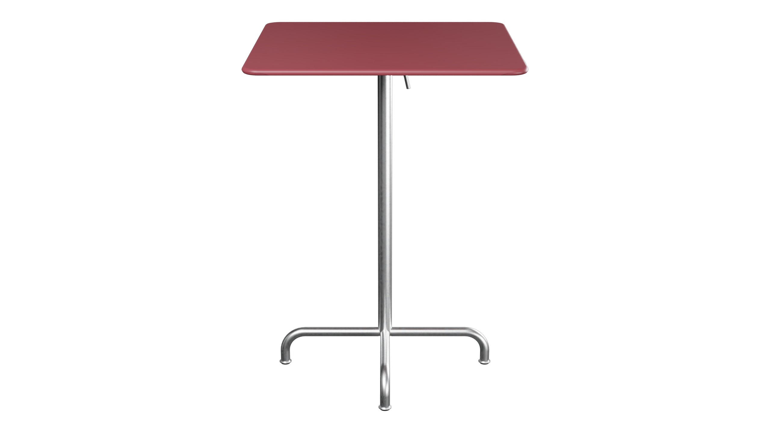 Rigi Metall-Stehtisch Outdoor 80x80 / 110 klappbar in Bordeaux präsentiert im Onlineshop von KAQTU Design AG. Hochtisch Outdoor ist von Schaffner