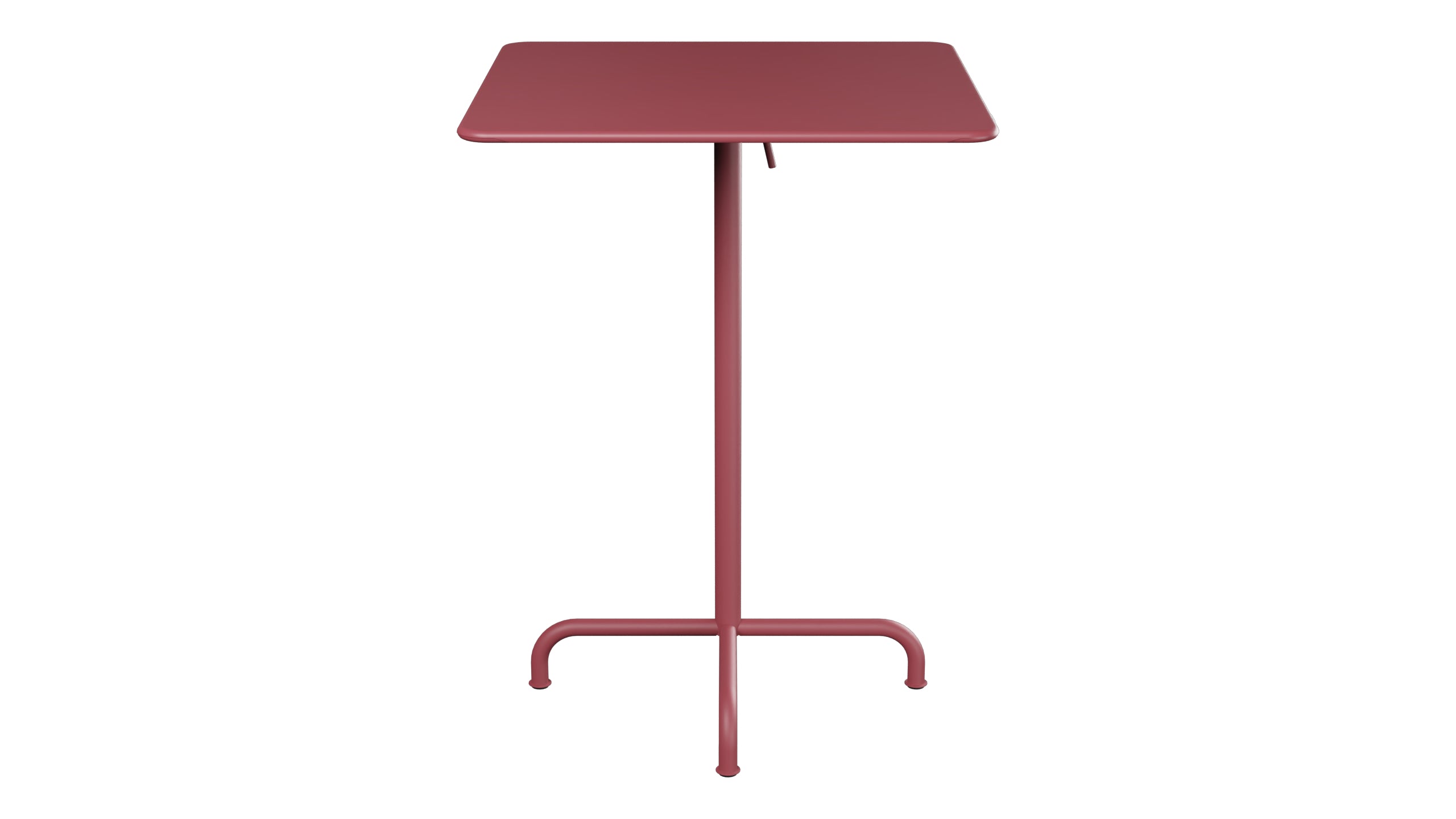 Rigi Metall-Stehtisch Outdoor 80x80 / 110 klappbar in Bordeaux präsentiert im Onlineshop von KAQTU Design AG. Hochtisch Outdoor ist von Schaffner