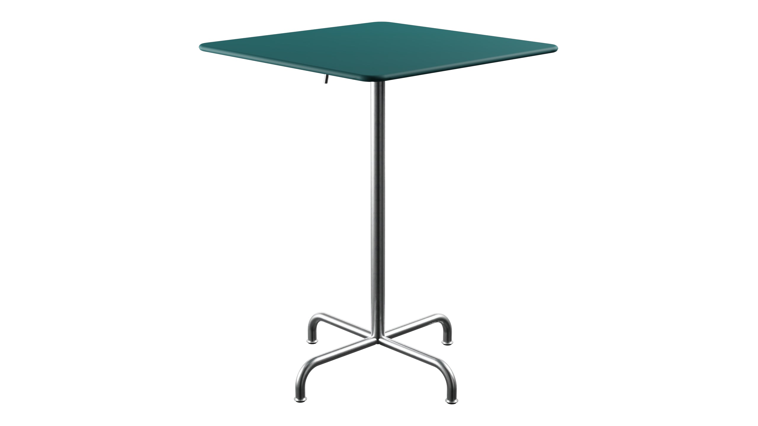 Rigi Metall-Stehtisch Outdoor 80x80 / 110 klappbar in Kaliblau präsentiert im Onlineshop von KAQTU Design AG. Hochtisch Outdoor ist von Schaffner