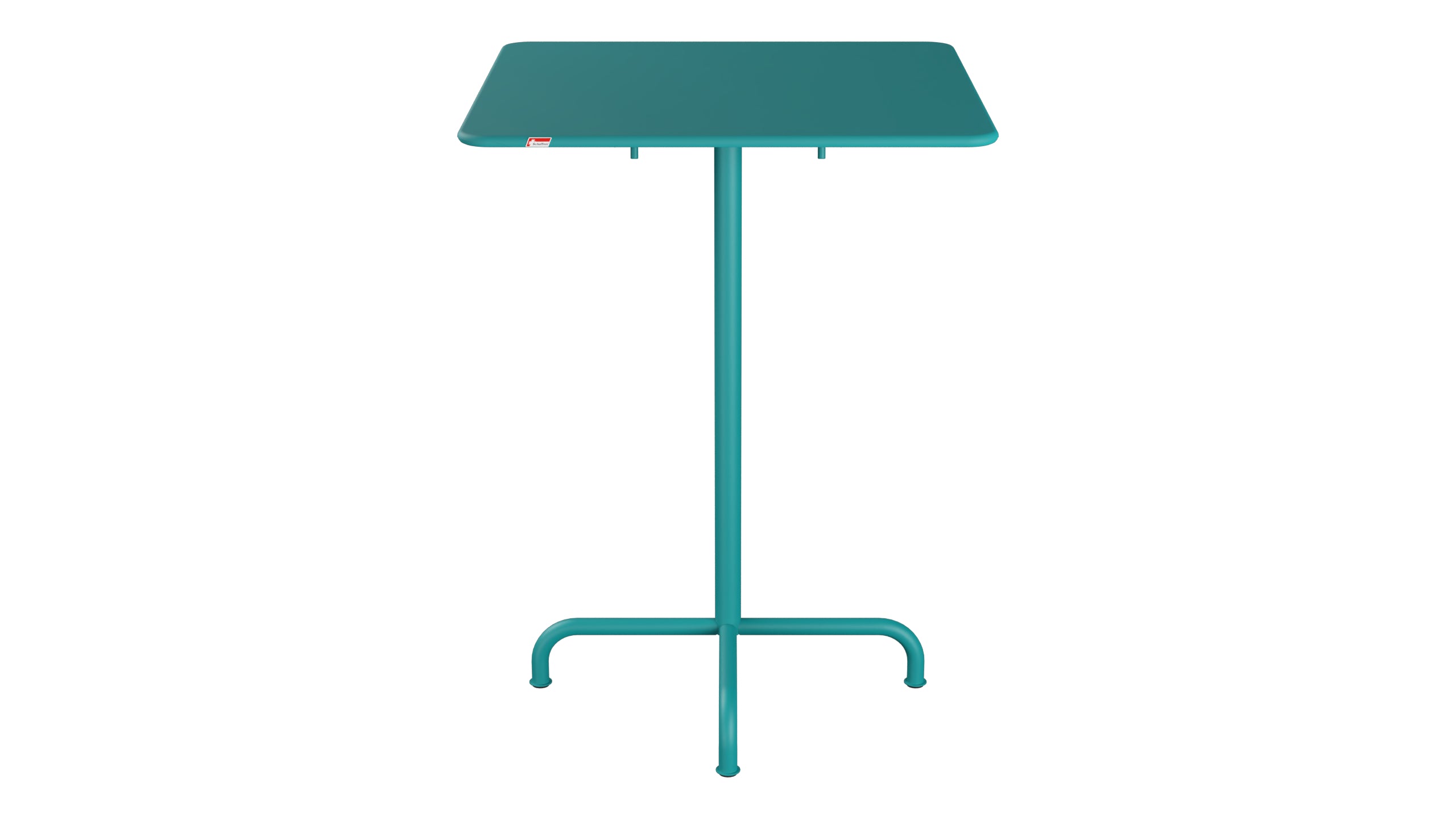 Rigi Metall-Stehtisch Outdoor 80x80 / 110 klappbar in Kaliblau präsentiert im Onlineshop von KAQTU Design AG. Hochtisch Outdoor ist von Schaffner