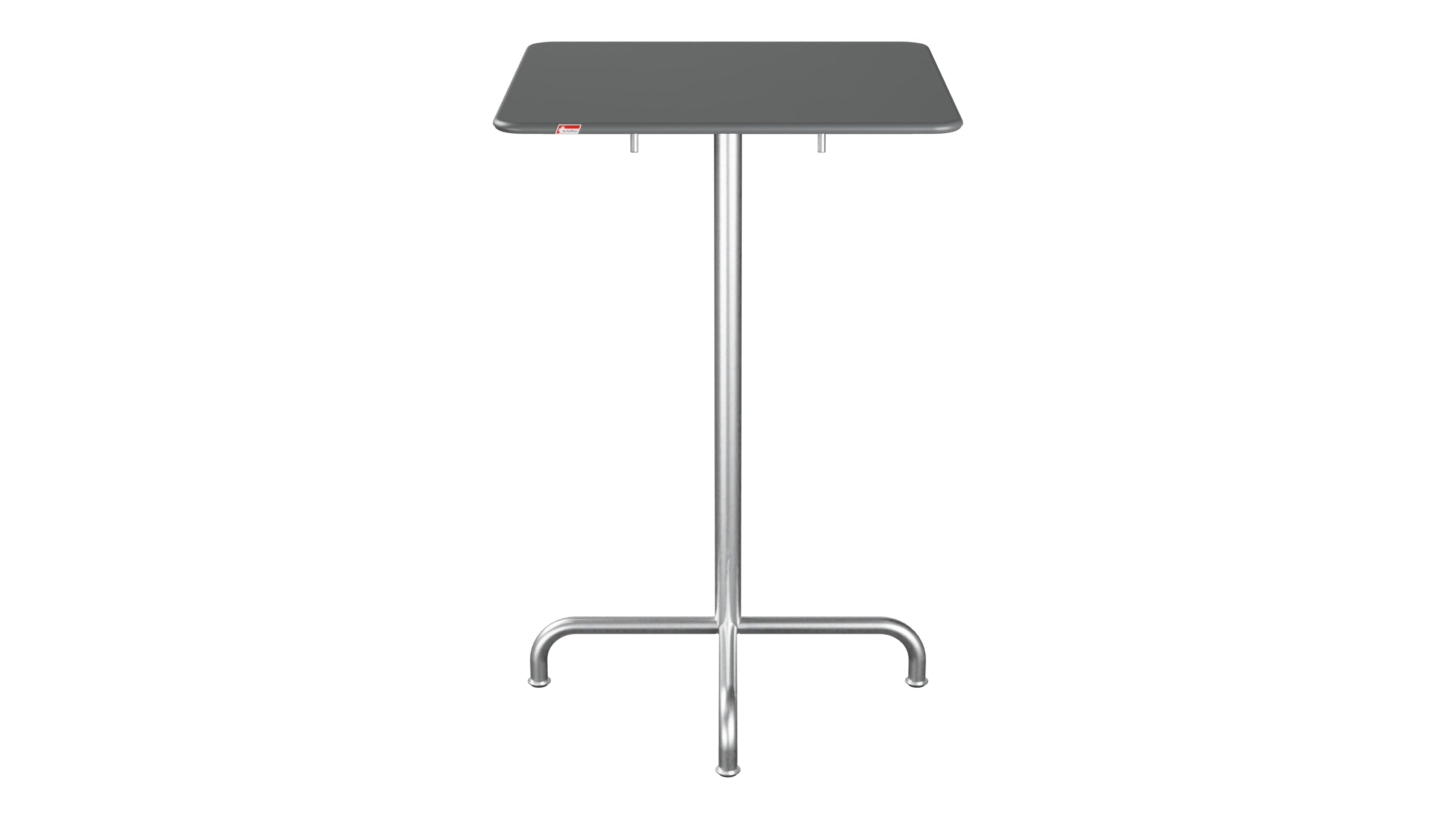 Rigi Metall-Stehtisch Outdoor 70x70 / 110 klappbar in Graphit präsentiert im Onlineshop von KAQTU Design AG. Hochtisch Outdoor ist von Schaffner