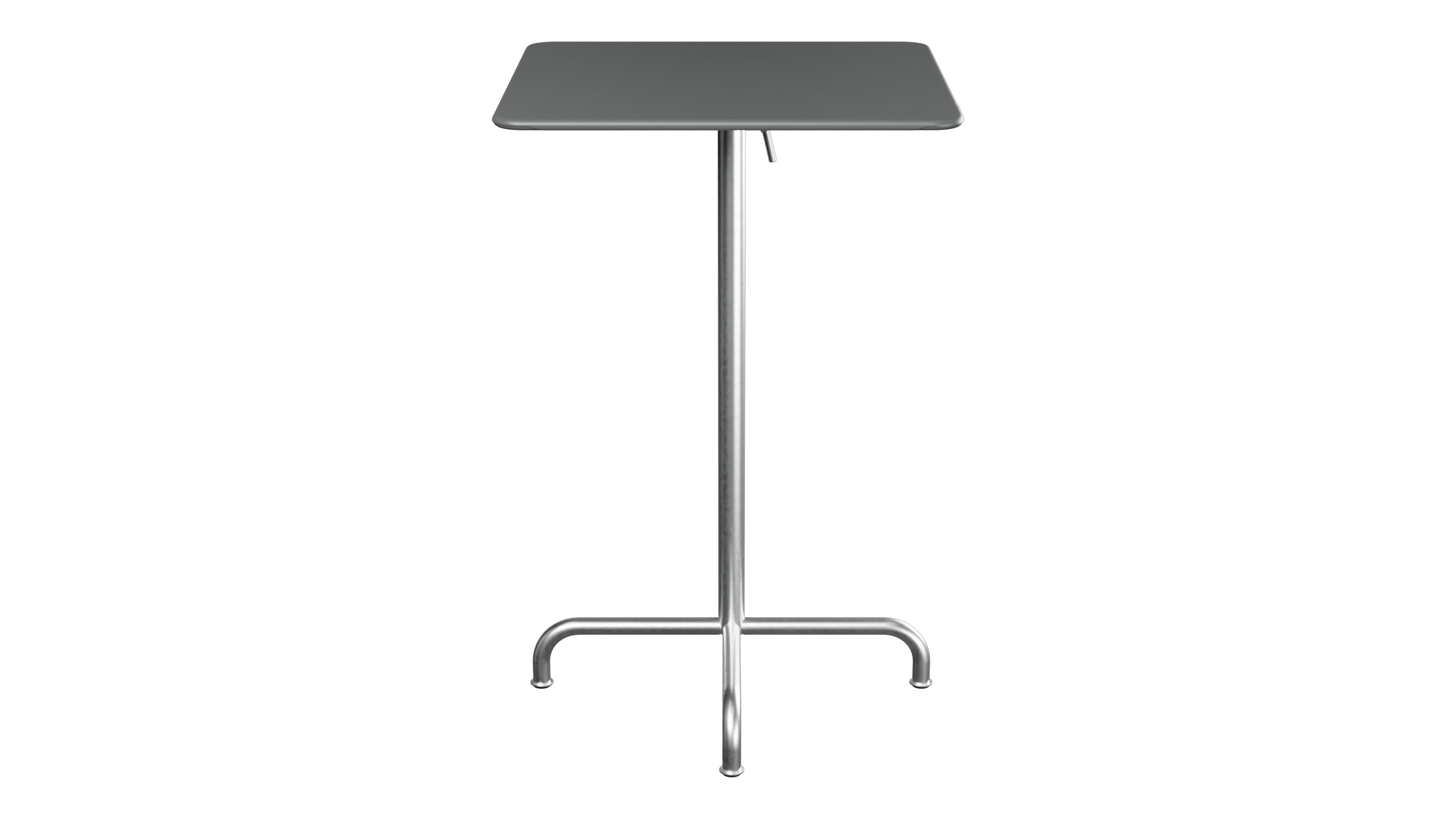 Rigi Metall-Stehtisch Outdoor 70x70 / 110 klappbar in Graphit präsentiert im Onlineshop von KAQTU Design AG. Hochtisch Outdoor ist von Schaffner