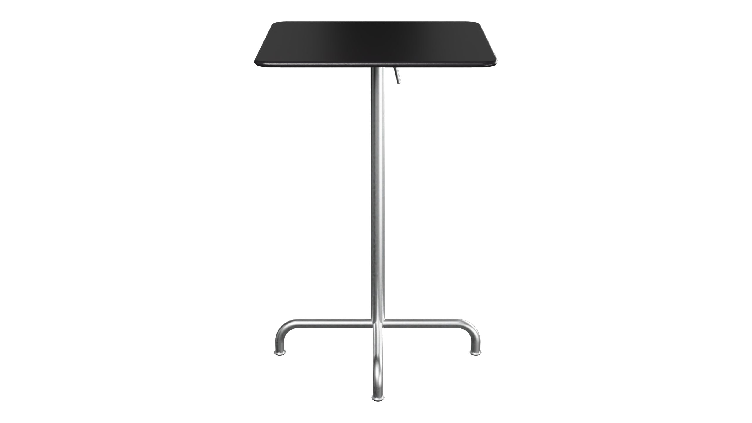 Rigi Metall-Stehtisch Outdoor 70x70 / 110 klappbar in Schwarz präsentiert im Onlineshop von KAQTU Design AG. Hochtisch Outdoor ist von Schaffner