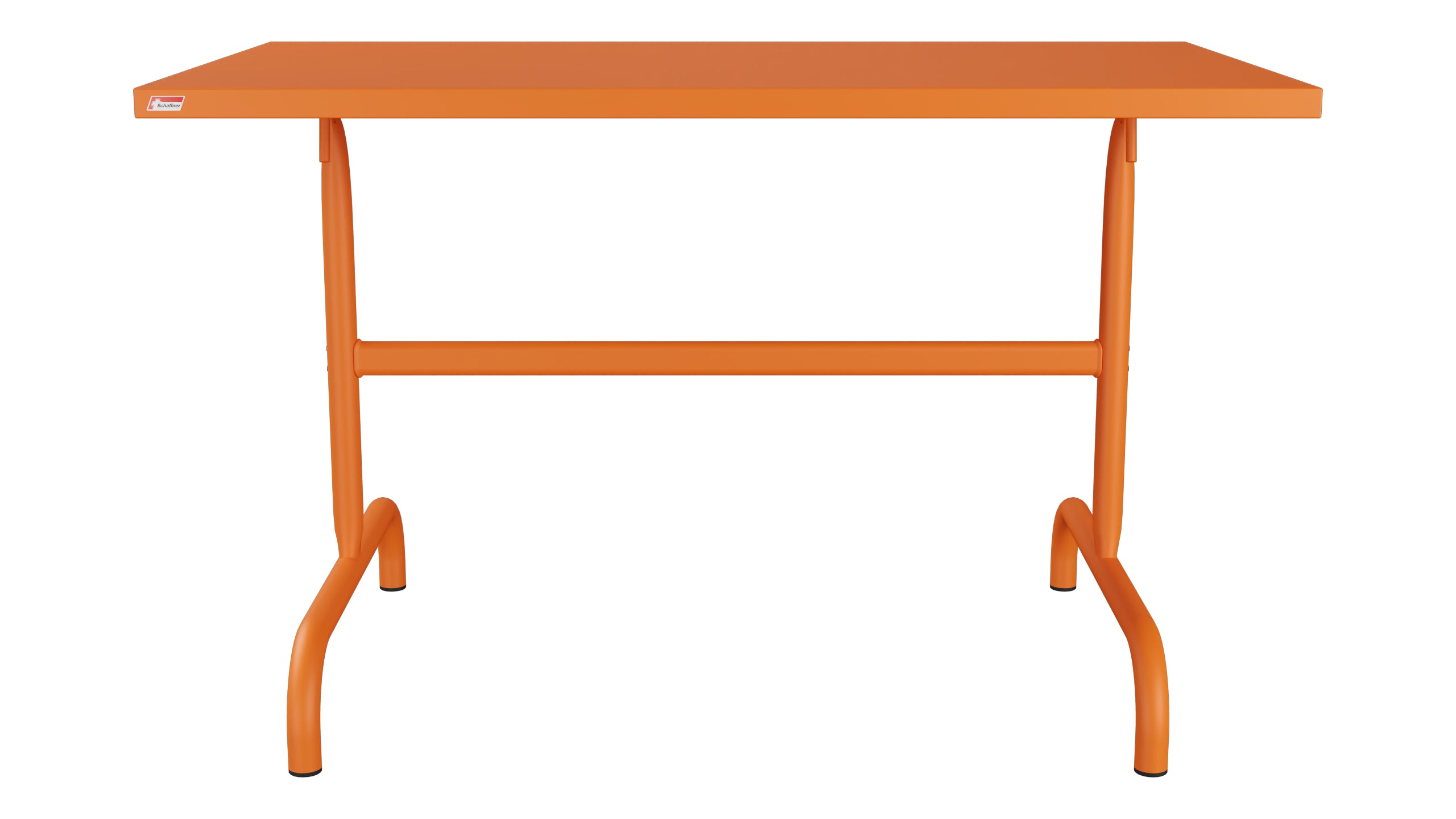 Säntis Metall-Gartentisch 117x70 klappbar in Orange präsentiert im Onlineshop von KAQTU Design AG. Gartentisch ist von Schaffner
