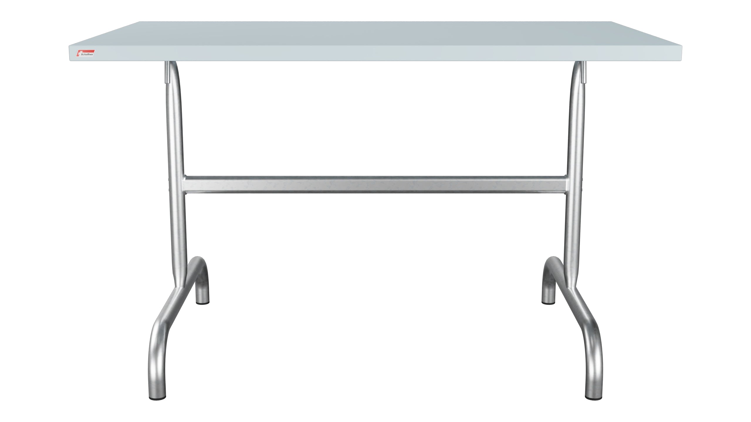 Säntis Metall-Gartentisch 117x70 klappbar in Pastellblau präsentiert im Onlineshop von KAQTU Design AG. Gartentisch ist von Schaffner