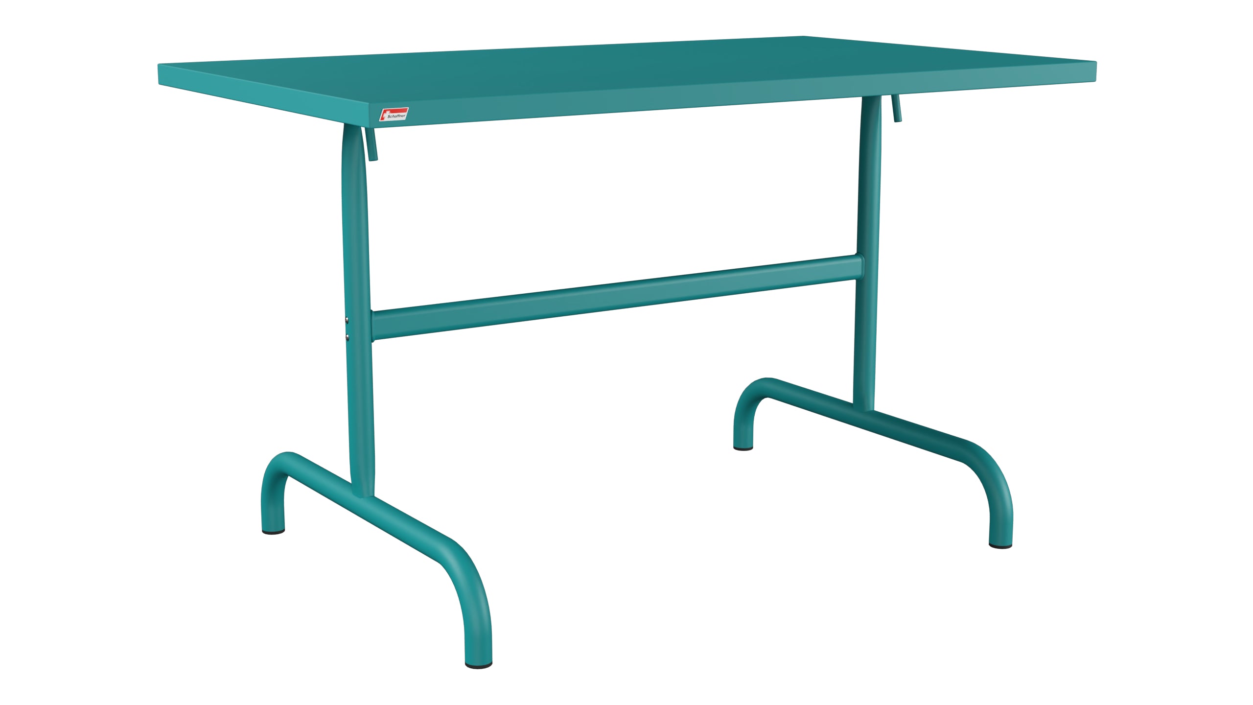 Säntis Metall-Gartentisch 117x70 klappbar in Kaliblau präsentiert im Onlineshop von KAQTU Design AG. Gartentisch ist von Schaffner