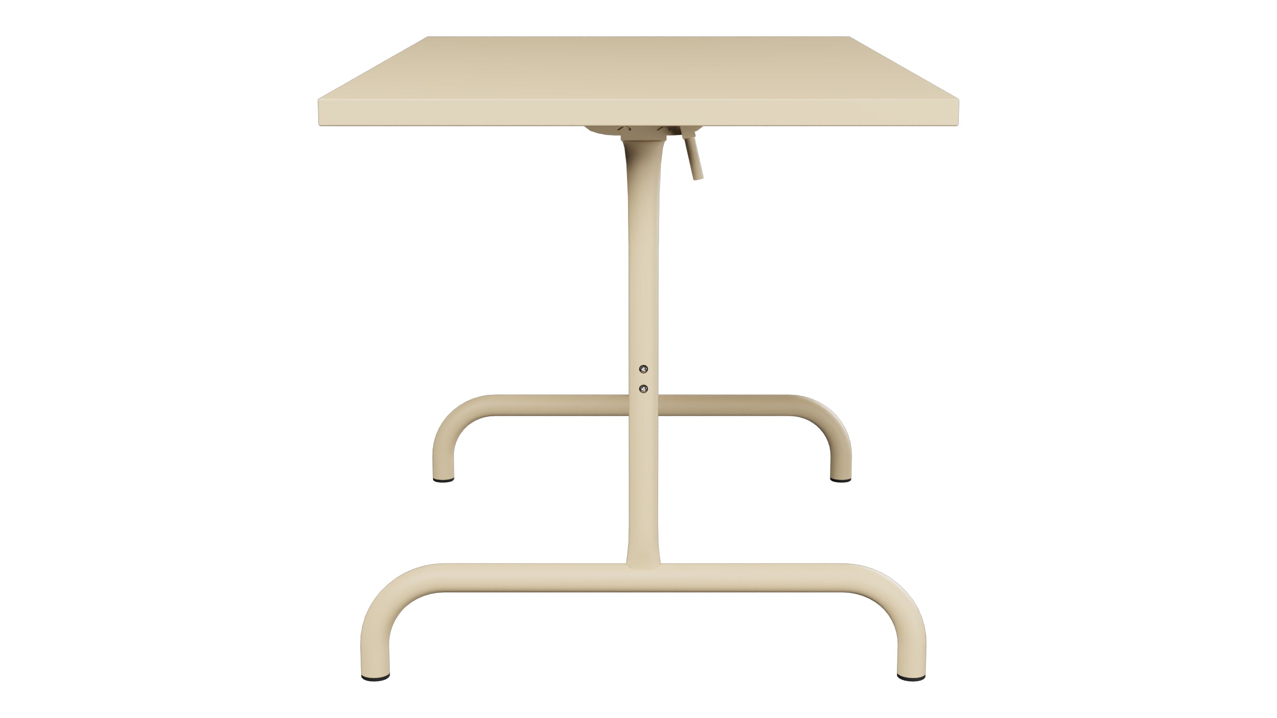 Säntis Metall-Gartentisch 117x70 klappbar in Pastellbraun präsentiert im Onlineshop von KAQTU Design AG. Gartentisch ist von Schaffner