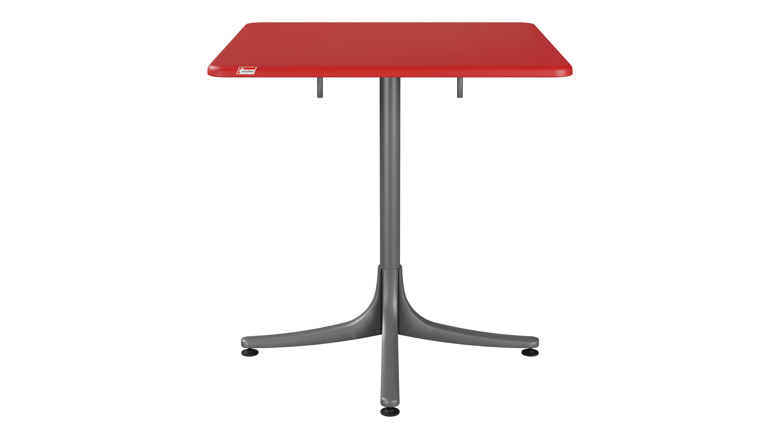 Schaffhausen Glasfaser-Gartentisch 70x70 klappbar in Rot präsentiert im Onlineshop von KAQTU Design AG. Gartentisch ist von Schaffner