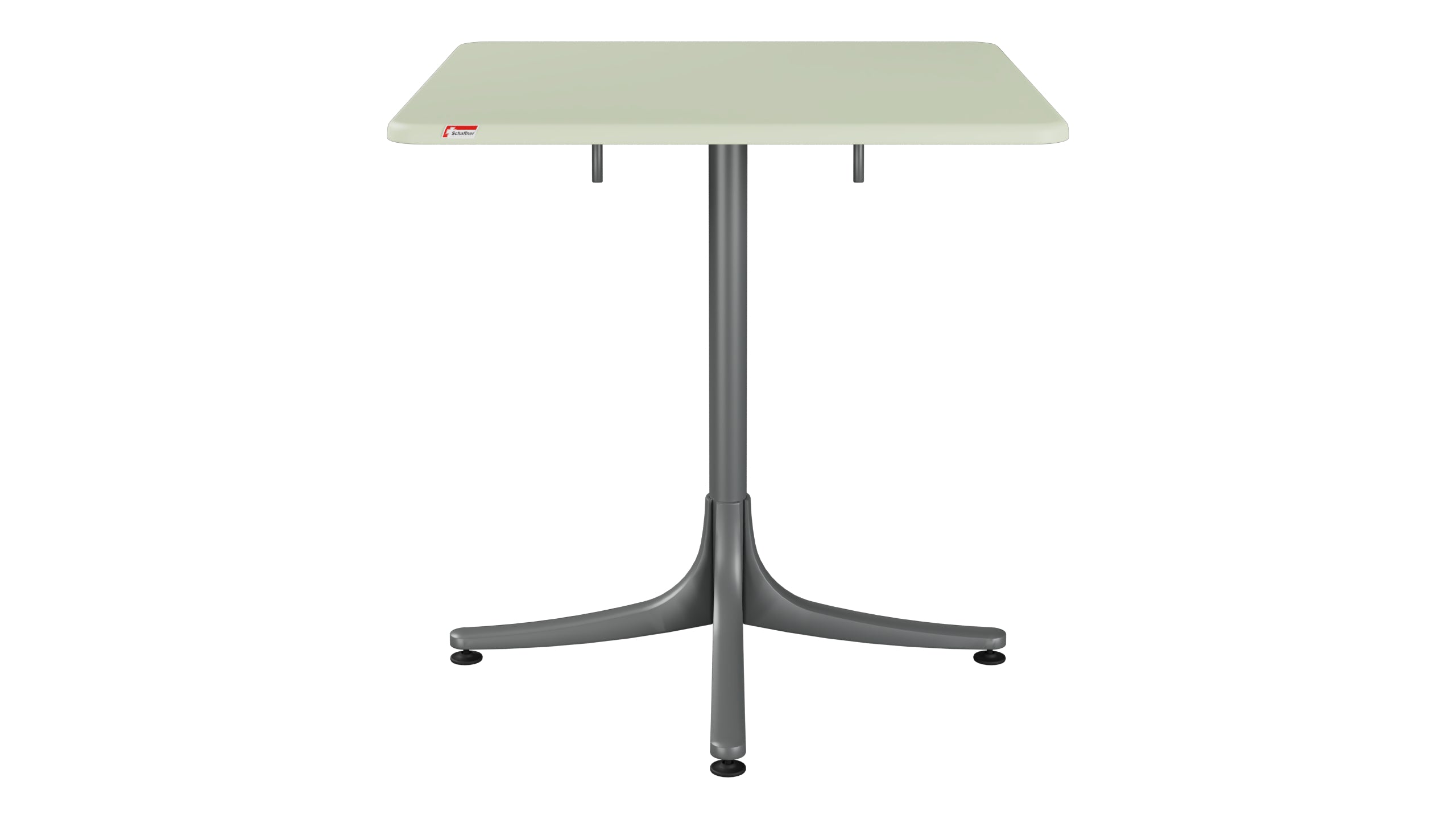 Schaffhausen Glasfaser-Gartentisch 70x70 klappbar in Pastellgrün präsentiert im Onlineshop von KAQTU Design AG. Gartentisch ist von Schaffner