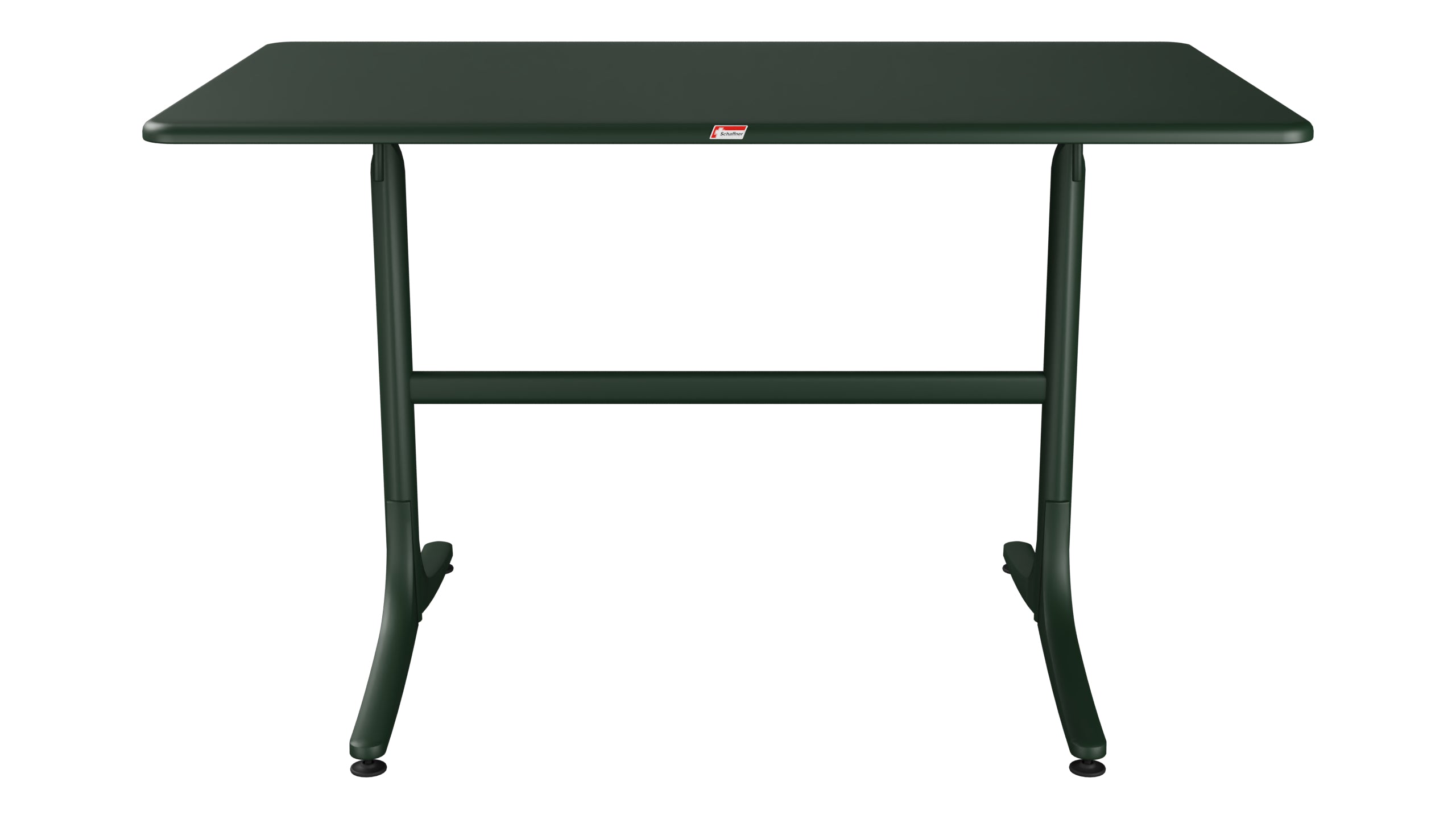 Schaffhausen Glasfaser-Gartentisch 120x70 klappbar in Tannengrün präsentiert im Onlineshop von KAQTU Design AG. Gartentisch ist von Schaffner