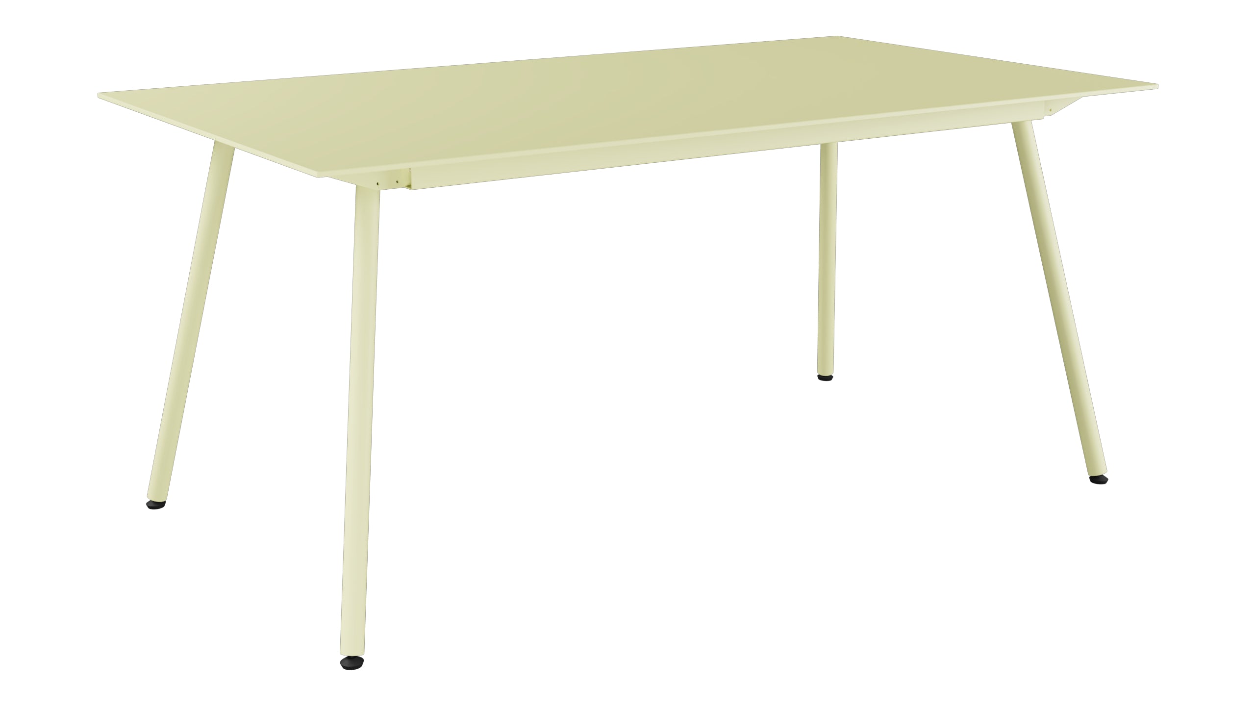 Locarno Glasfaser-Gartentisch 160x90 in Buchsbaumgelb präsentiert im Onlineshop von KAQTU Design AG. Gartentisch ist von Schaffner