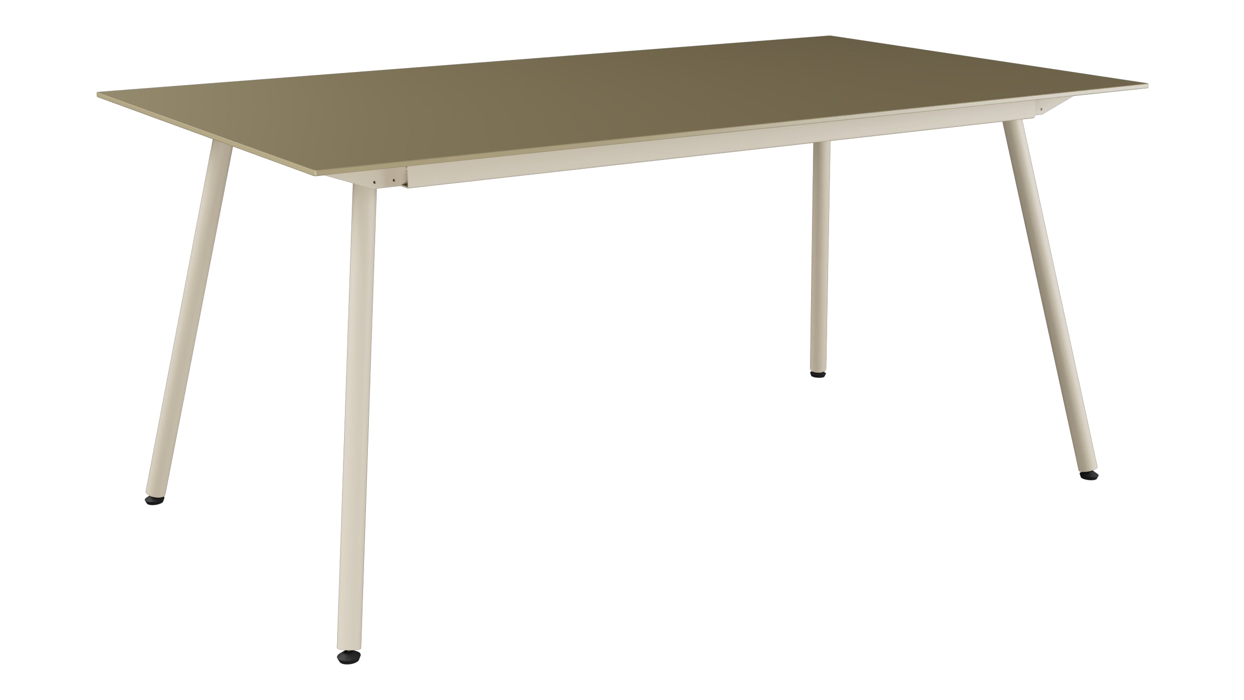 Locarno Glasfaser-Gartentisch 160x90 in Champagner präsentiert im Onlineshop von KAQTU Design AG. Gartentisch ist von Schaffner