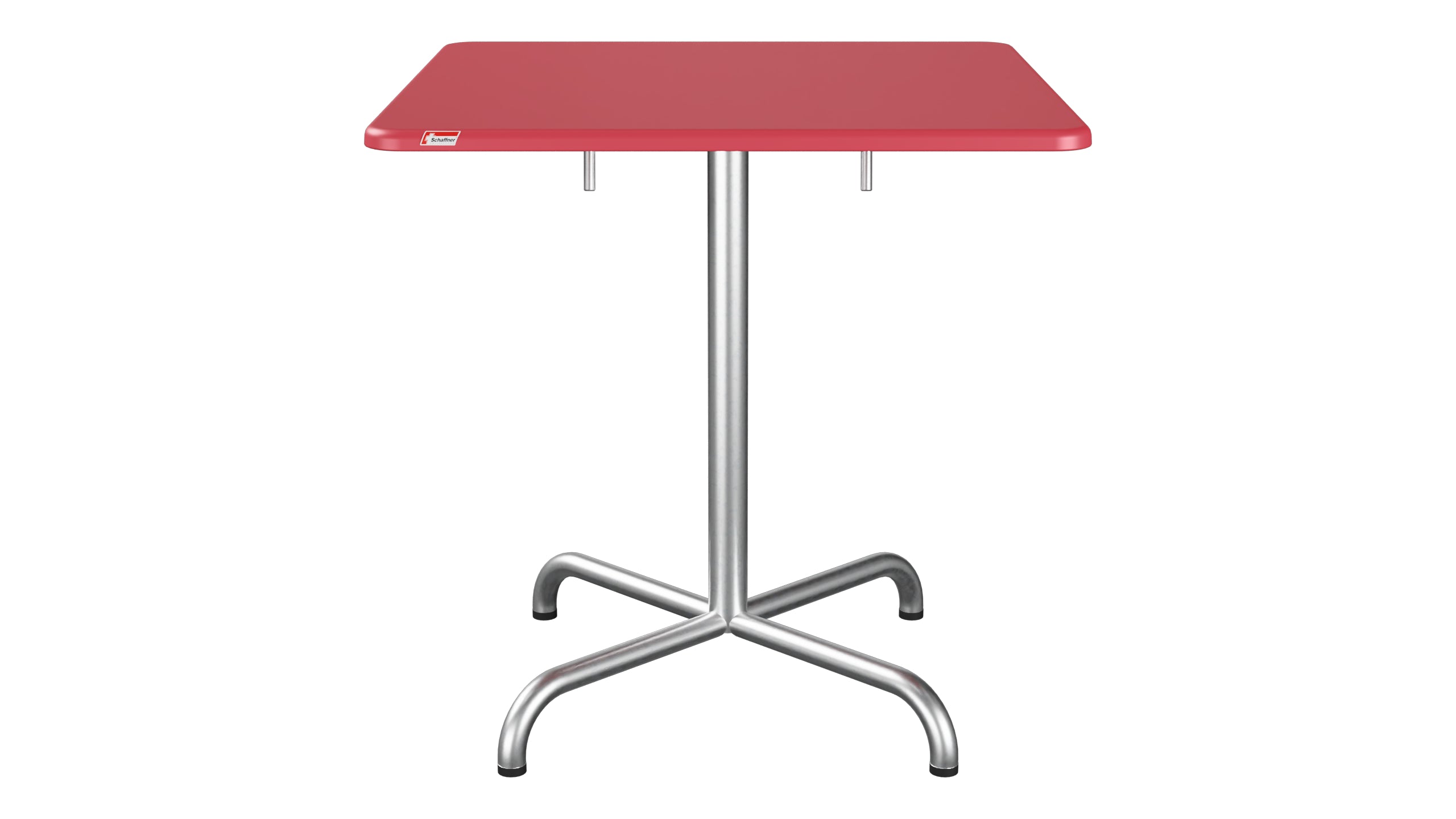 Davos Glasfaser-Gartentisch 70x70 klappbar in Ahornrot präsentiert im Onlineshop von KAQTU Design AG. Gartentisch ist von Schaffner
