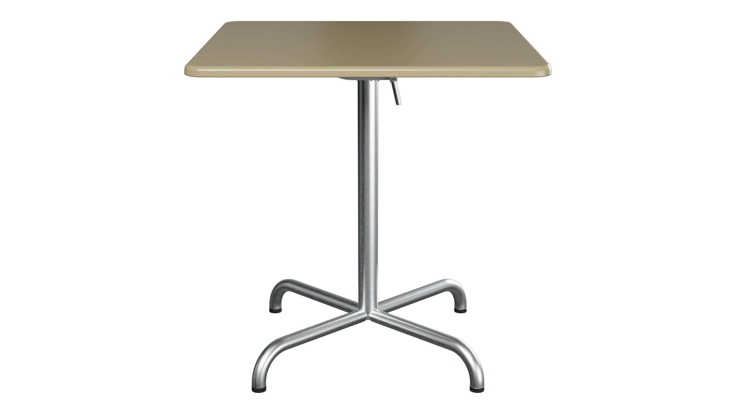 Davos Glasfaser-Gartentisch 70x70 klappbar in Champagner präsentiert im Onlineshop von KAQTU Design AG. Gartentisch ist von Schaffner