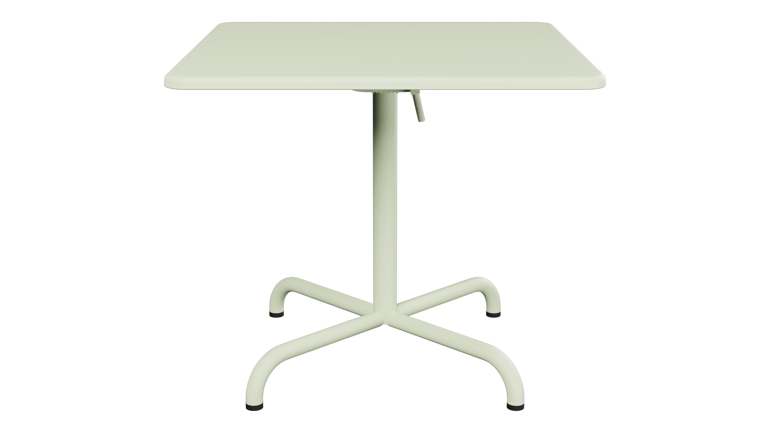 Davos Glasfaser-Salontisch 70x70 / 62 klappbar in Pastellgrün präsentiert im Onlineshop von KAQTU Design AG. Beistelltisch Outdoor ist von Schaffner