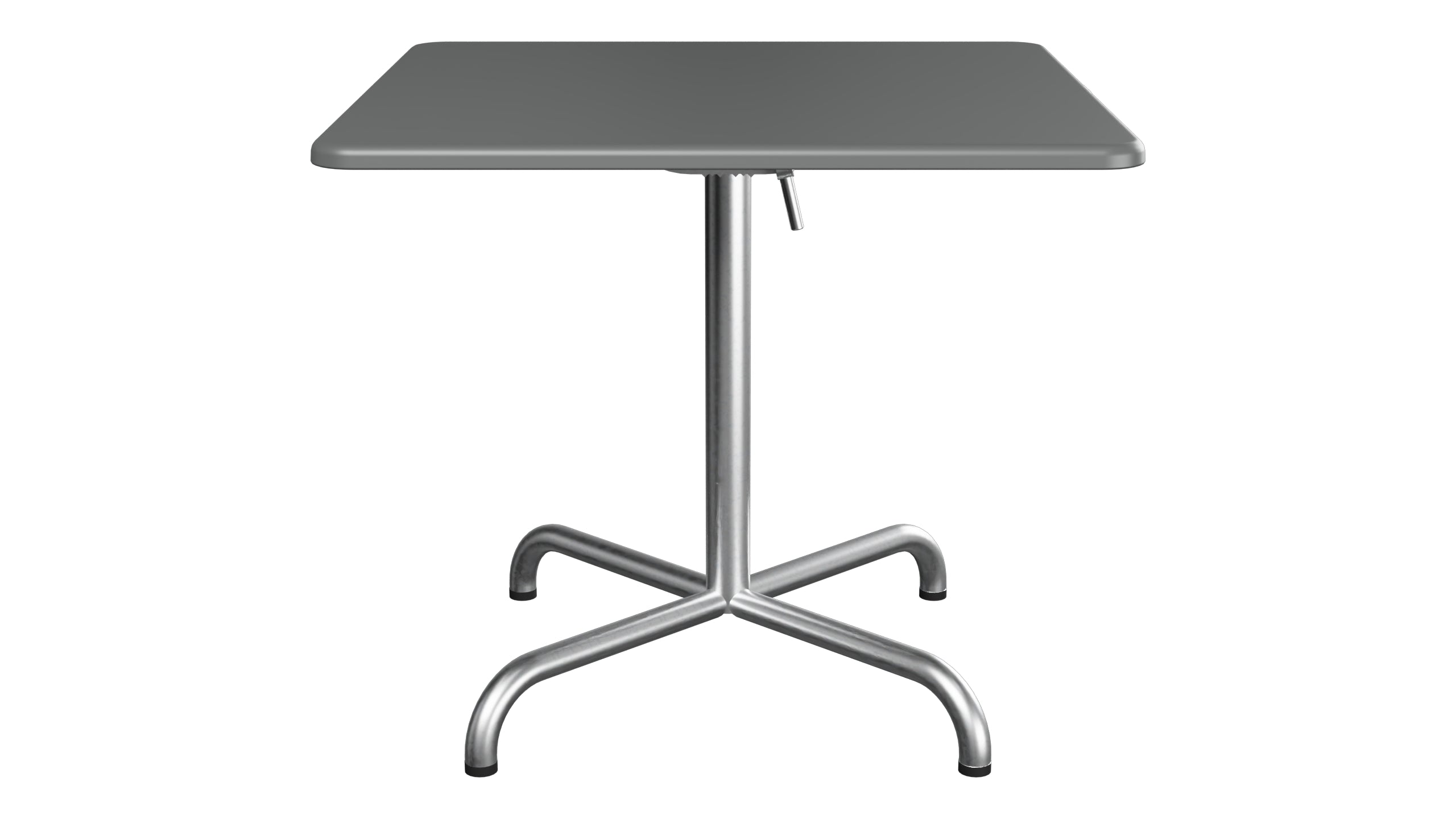 Davos Glasfaser-Salontisch 70x70 / 62 klappbar in Graphit präsentiert im Onlineshop von KAQTU Design AG. Beistelltisch Outdoor ist von Schaffner
