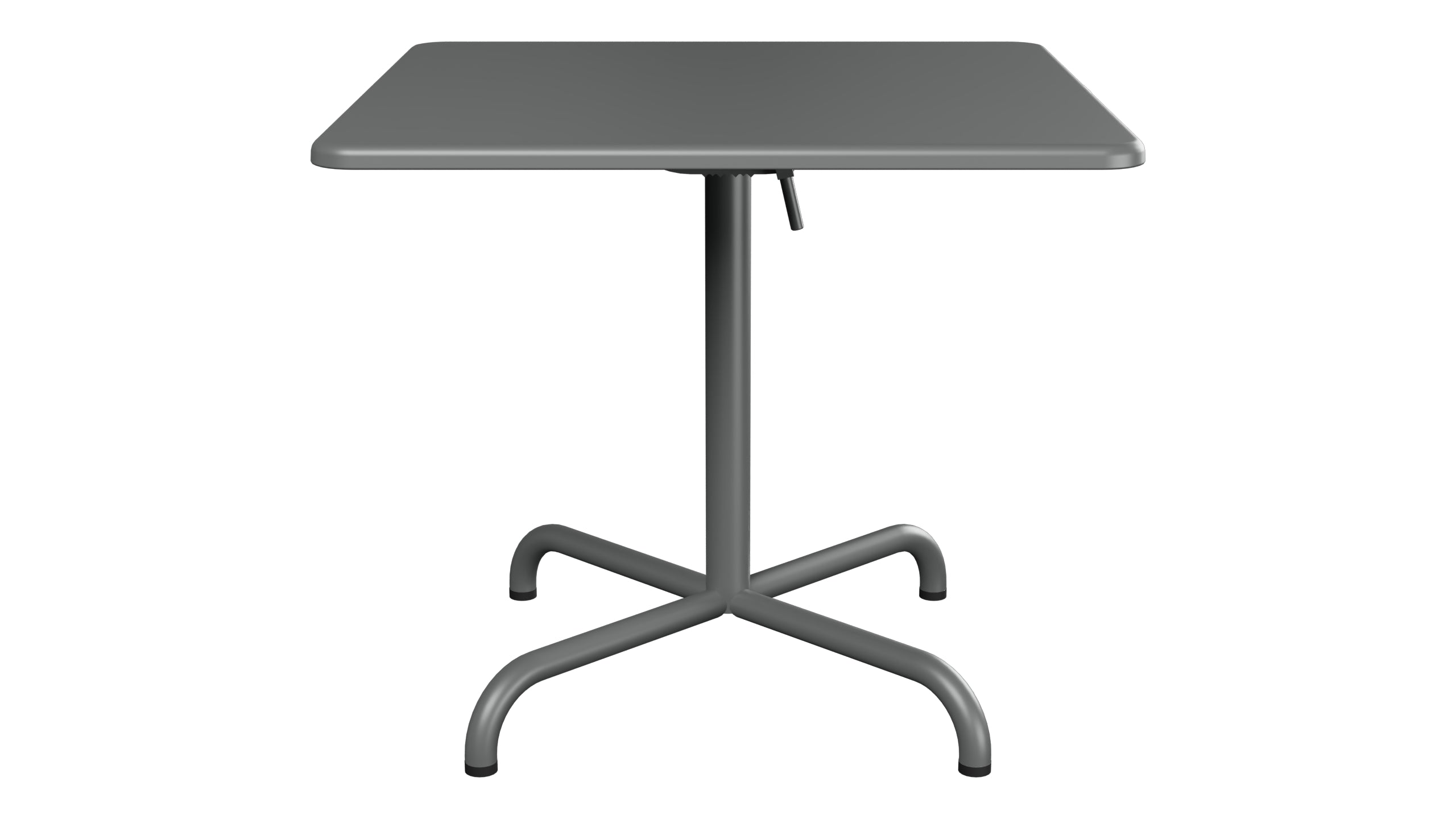 Davos Glasfaser-Salontisch 70x70 / 62 klappbar in Graphit präsentiert im Onlineshop von KAQTU Design AG. Beistelltisch Outdoor ist von Schaffner