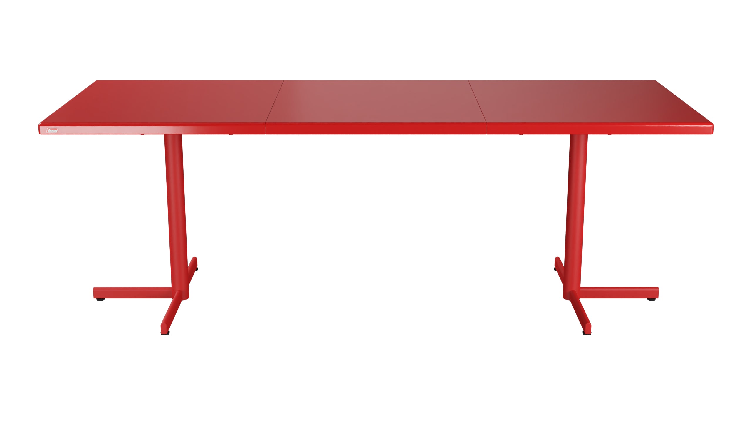 Bodensee Glasfaser-Gartentisch 140/210x80 klappbar, ausziehbar in Rot präsentiert im Onlineshop von KAQTU Design AG. Gartentisch ist von Schaffner