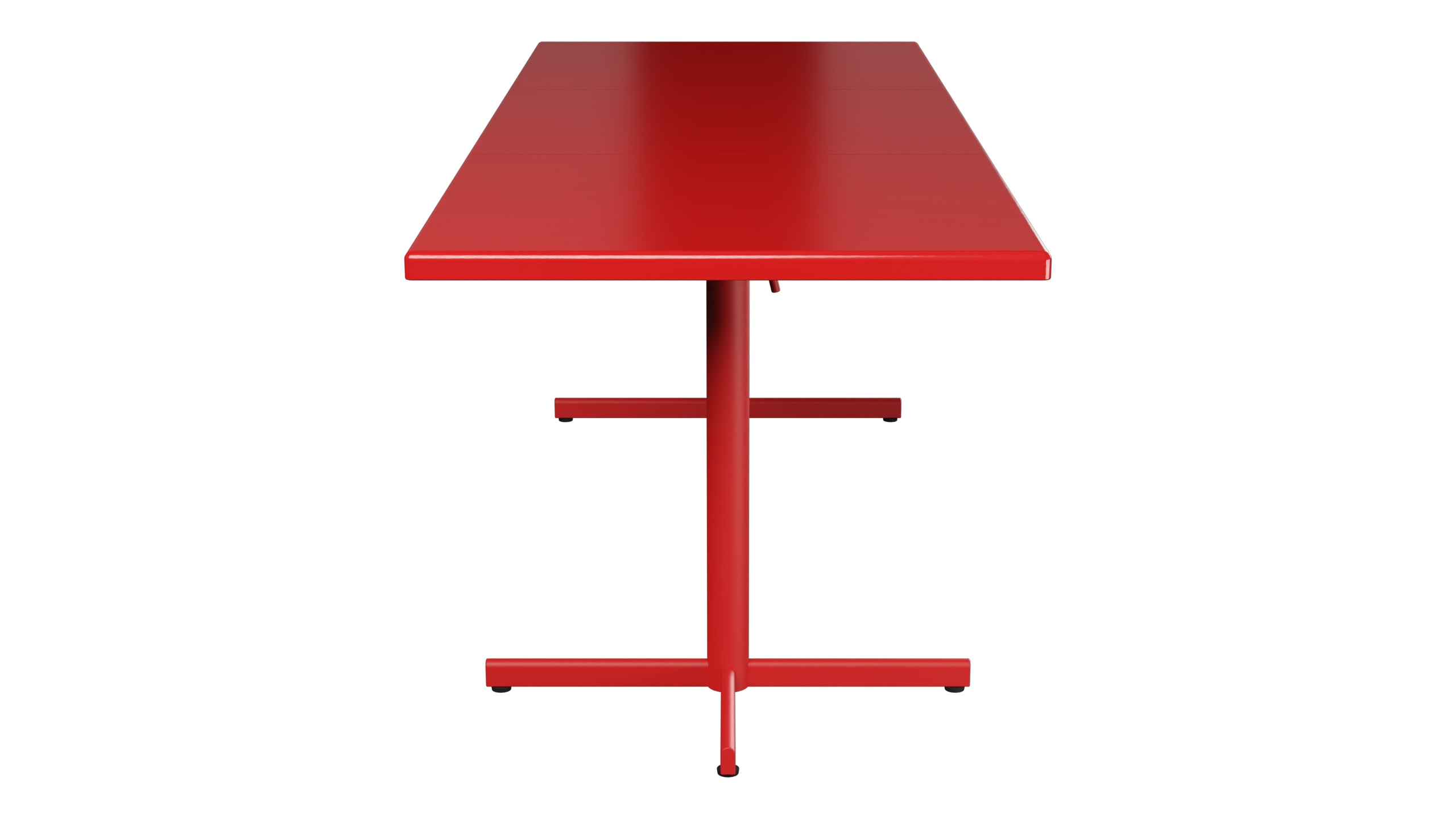 Bodensee Glasfaser-Gartentisch 140/210x80 klappbar, ausziehbar in Rot präsentiert im Onlineshop von KAQTU Design AG. Gartentisch ist von Schaffner