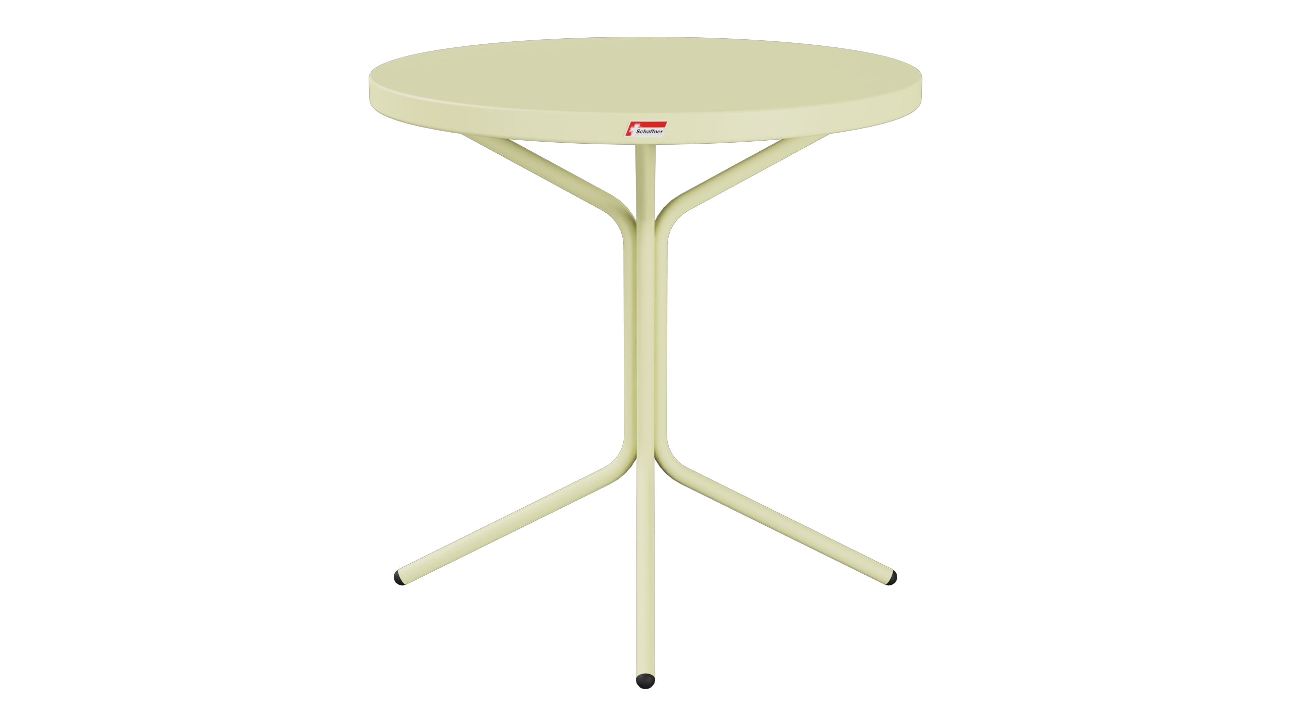 PIX Metall-Beistelltisch Outdoor ø54 / 54 in Buchsbaumgelb präsentiert im Onlineshop von KAQTU Design AG. Beistelltisch Outdoor ist von Schaffner