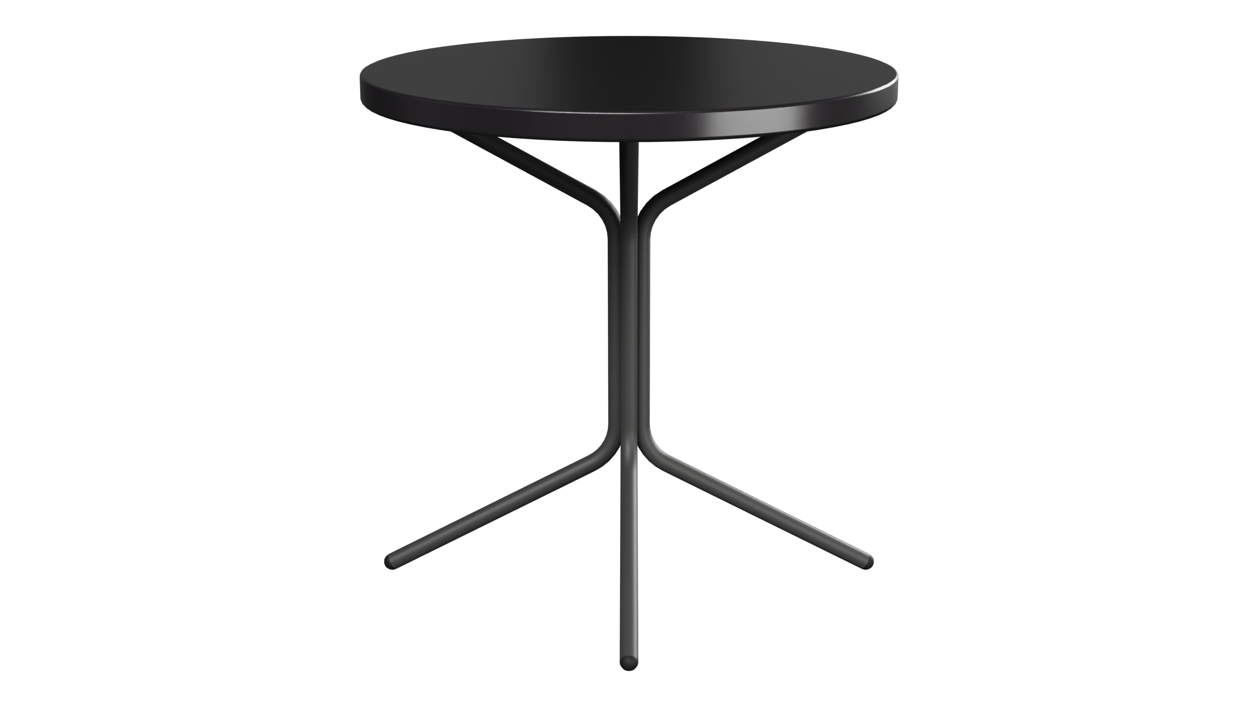 PIX Metall-Beistelltisch Outdoor ø54 / 54 in Schwarz präsentiert im Onlineshop von KAQTU Design AG. Beistelltisch Outdoor ist von Schaffner