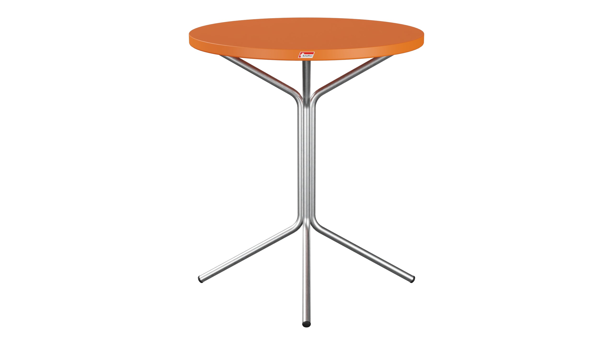 PIX Metall-Gartentisch ø60 / 70 in Orange präsentiert im Onlineshop von KAQTU Design AG. Gartentisch ist von Schaffner