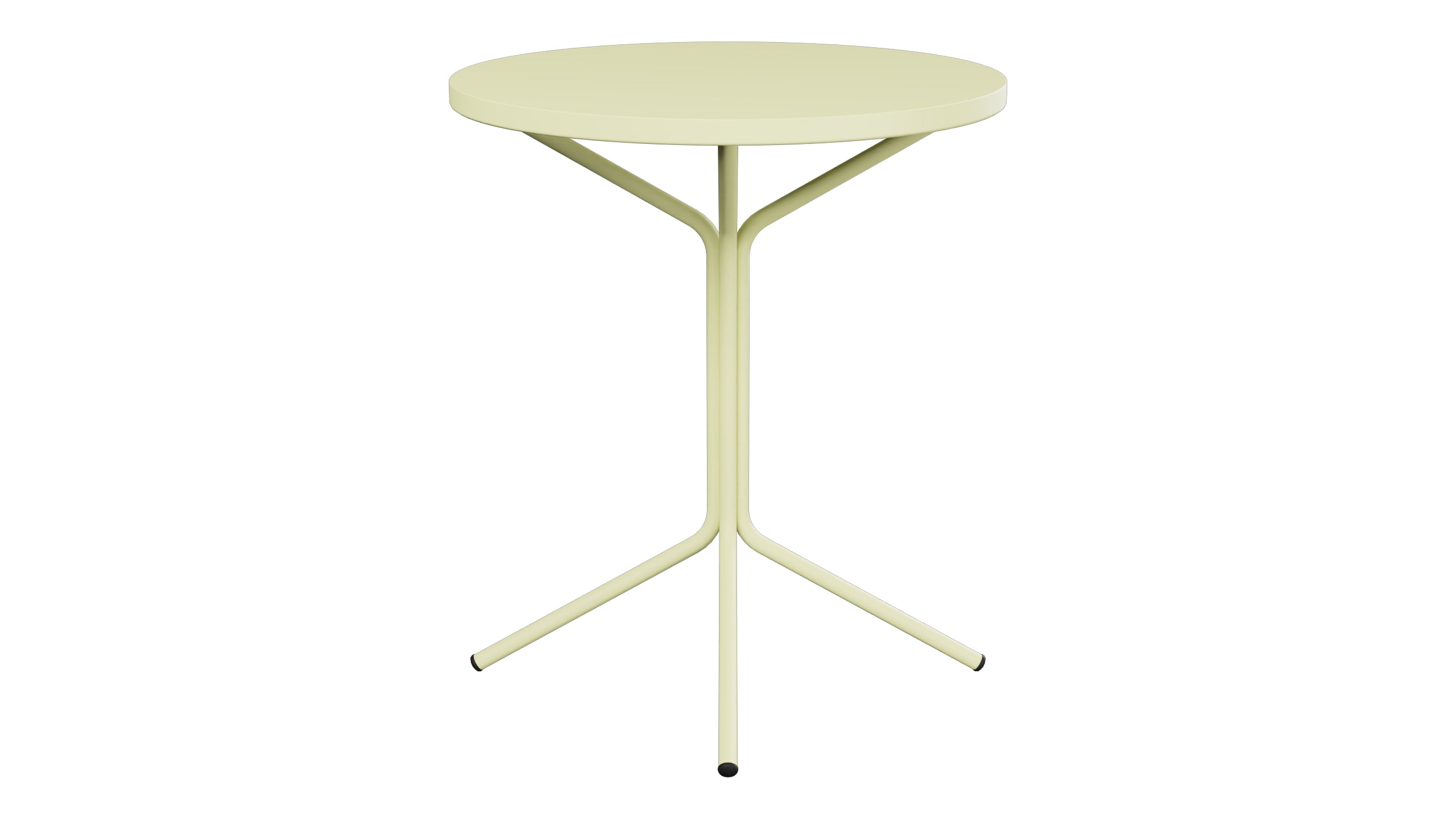 PIX Metall-Gartentisch ø60 / 70 in Buchsbaumgelb präsentiert im Onlineshop von KAQTU Design AG. Gartentisch ist von Schaffner