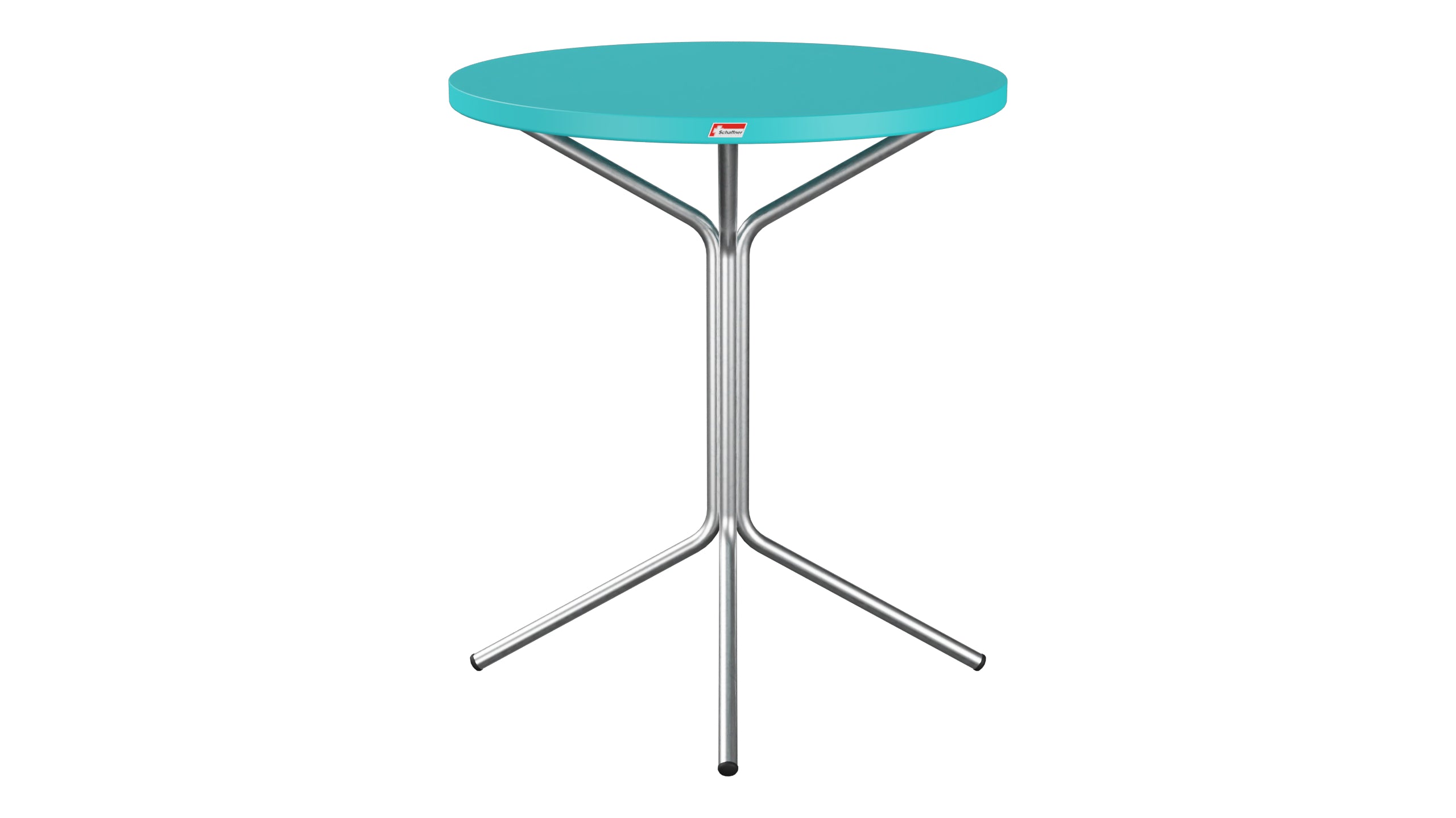 PIX Metall-Gartentisch ø60 / 70 in Türkis präsentiert im Onlineshop von KAQTU Design AG. Gartentisch ist von Schaffner