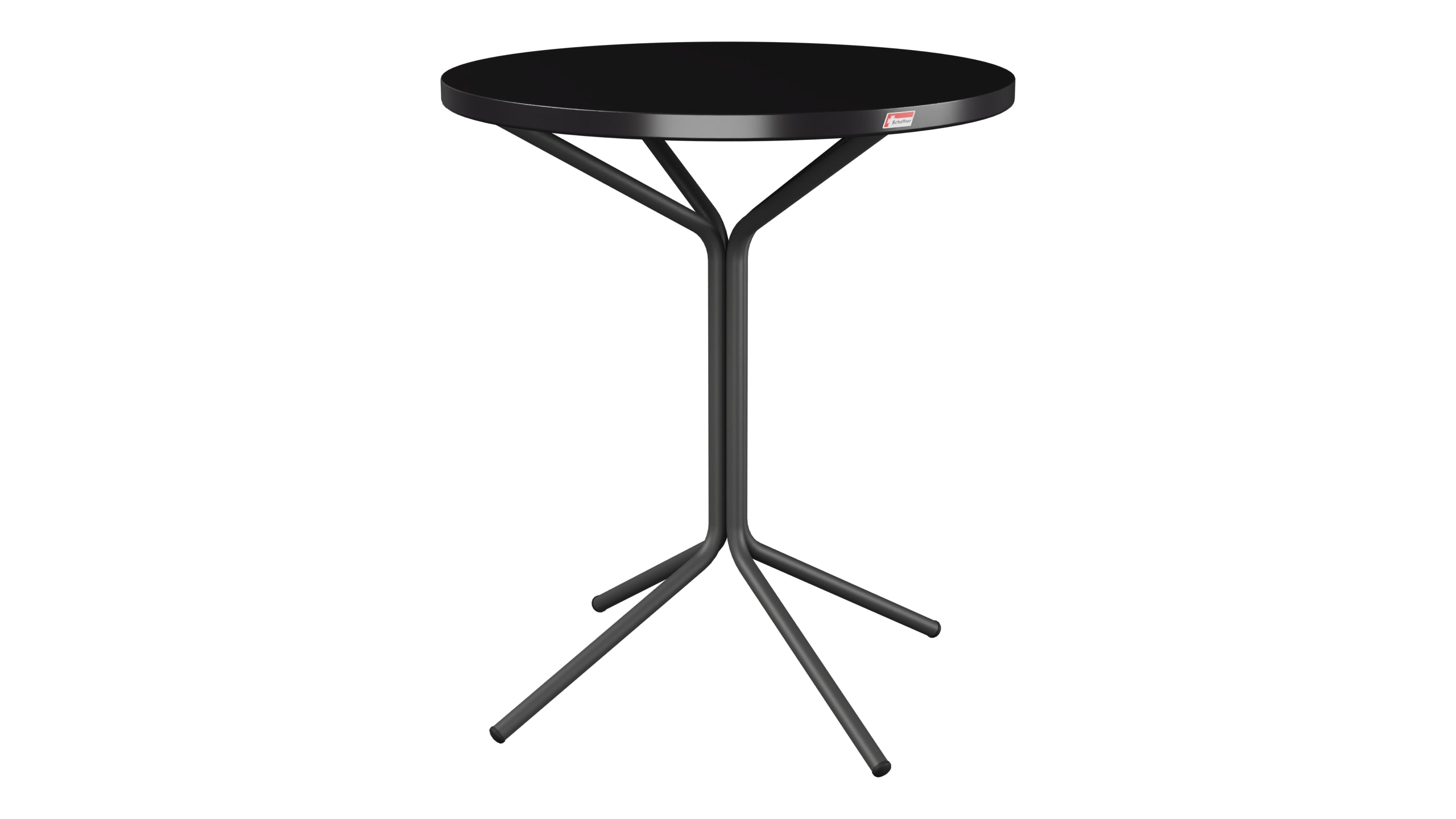 PIX Metall-Gartentisch ø60 / 70 in Schwarz präsentiert im Onlineshop von KAQTU Design AG. Gartentisch ist von Schaffner