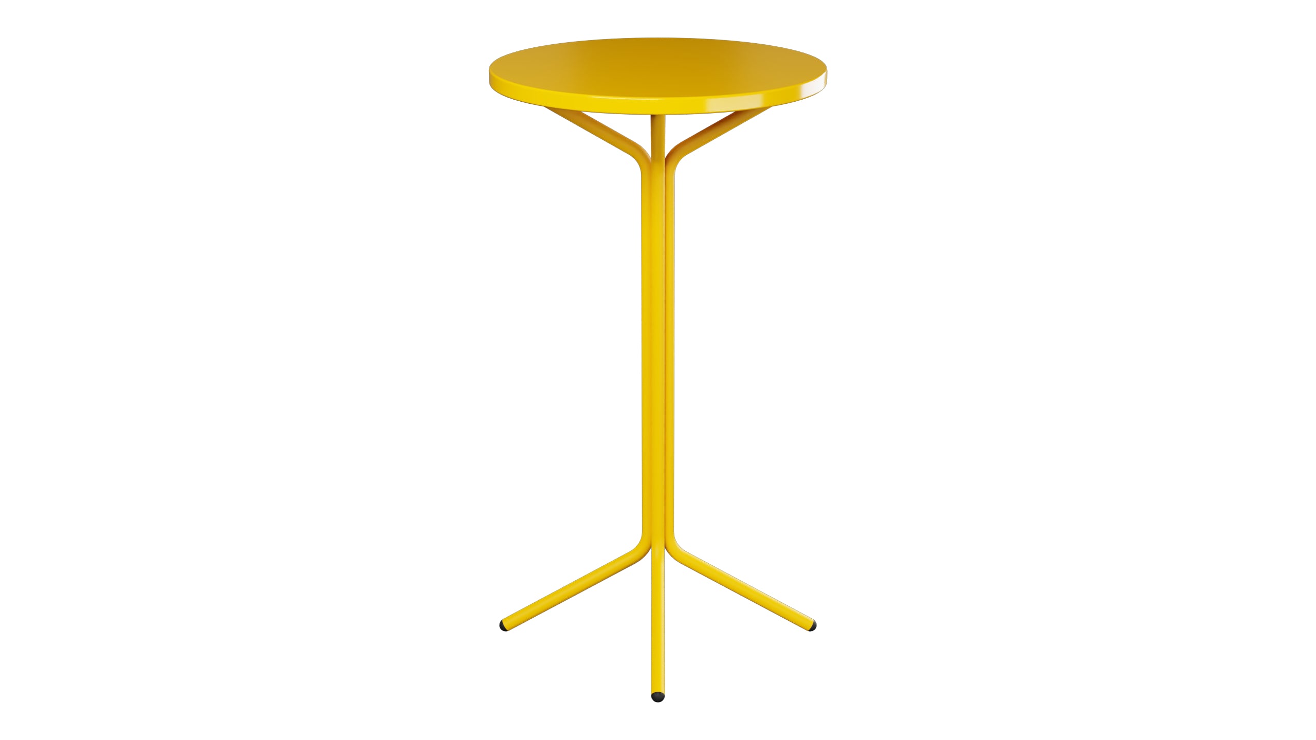 PIX Metall-Stehtisch Outdoor ø60 / 110 in Gelb präsentiert im Onlineshop von KAQTU Design AG. Hochtisch Outdoor ist von Schaffner