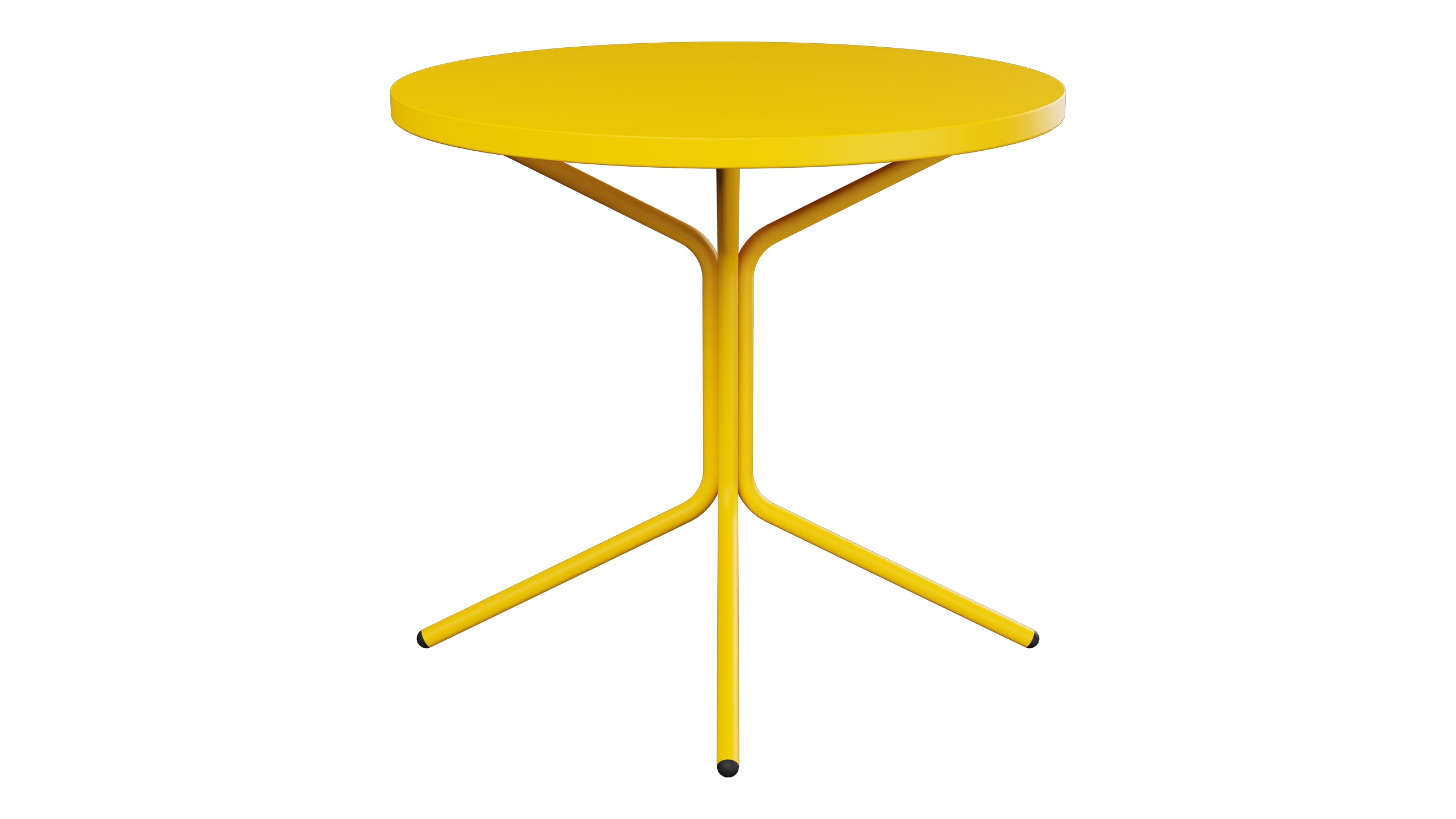 PIX Metall-Gartentisch ø80 / 72 in Gelb präsentiert im Onlineshop von KAQTU Design AG. Gartentisch ist von Schaffner