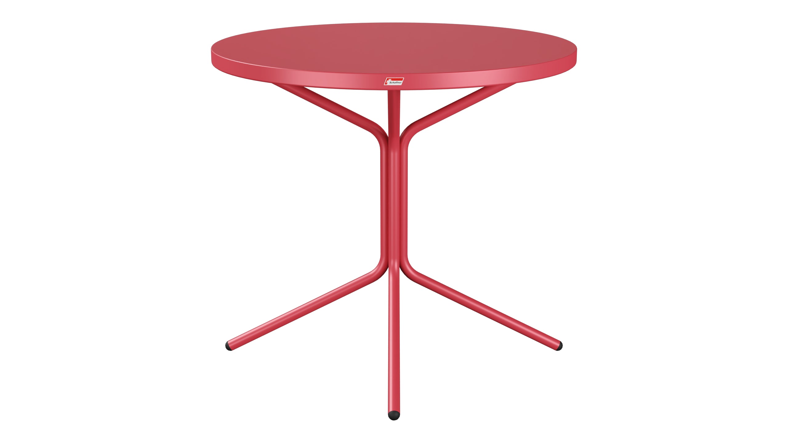 PIX Metall-Gartentisch ø80 / 72 in Ahornrot präsentiert im Onlineshop von KAQTU Design AG. Gartentisch ist von Schaffner