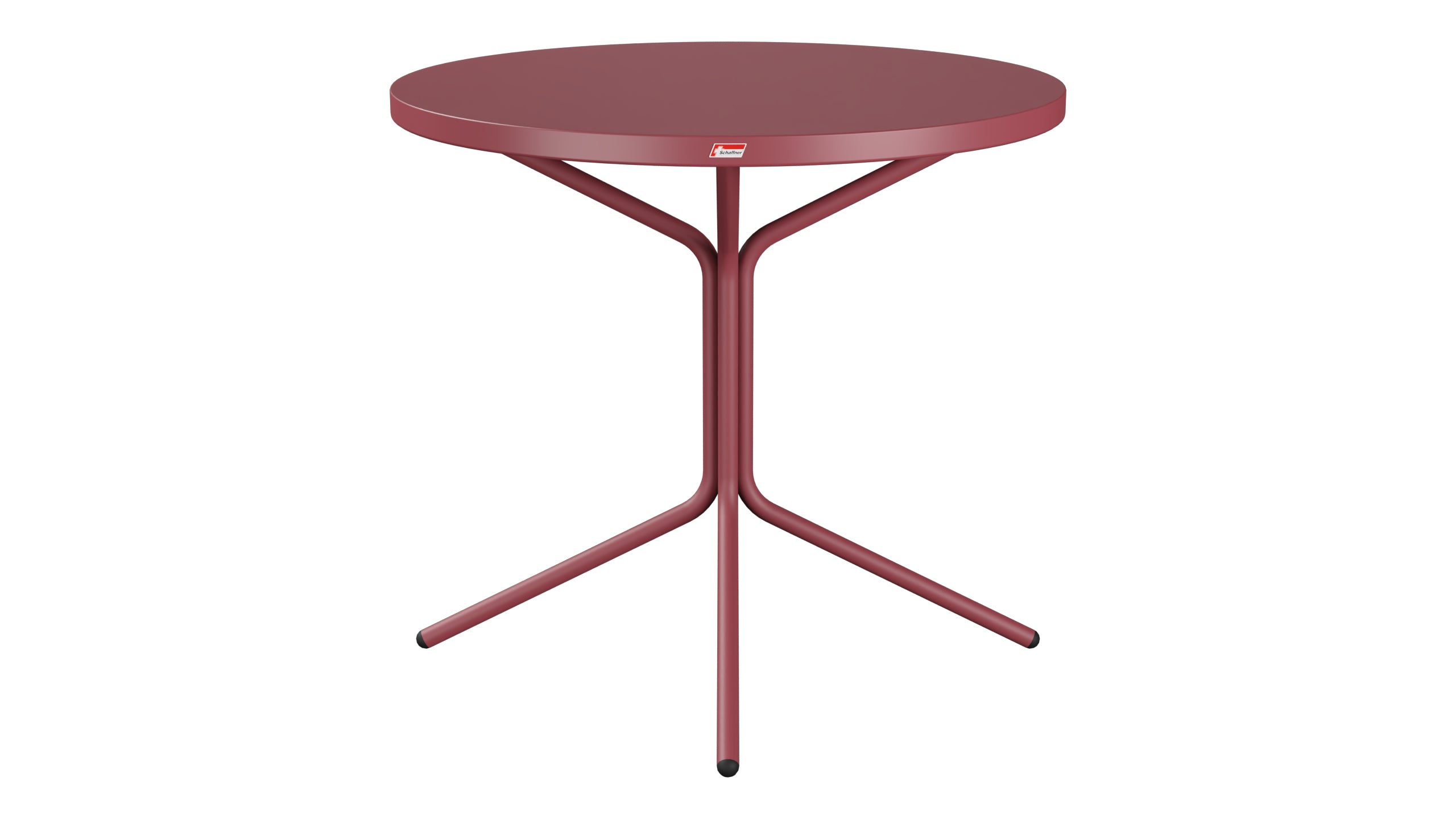 PIX Metall-Gartentisch ø80 / 72 in Bordeaux präsentiert im Onlineshop von KAQTU Design AG. Gartentisch ist von Schaffner
