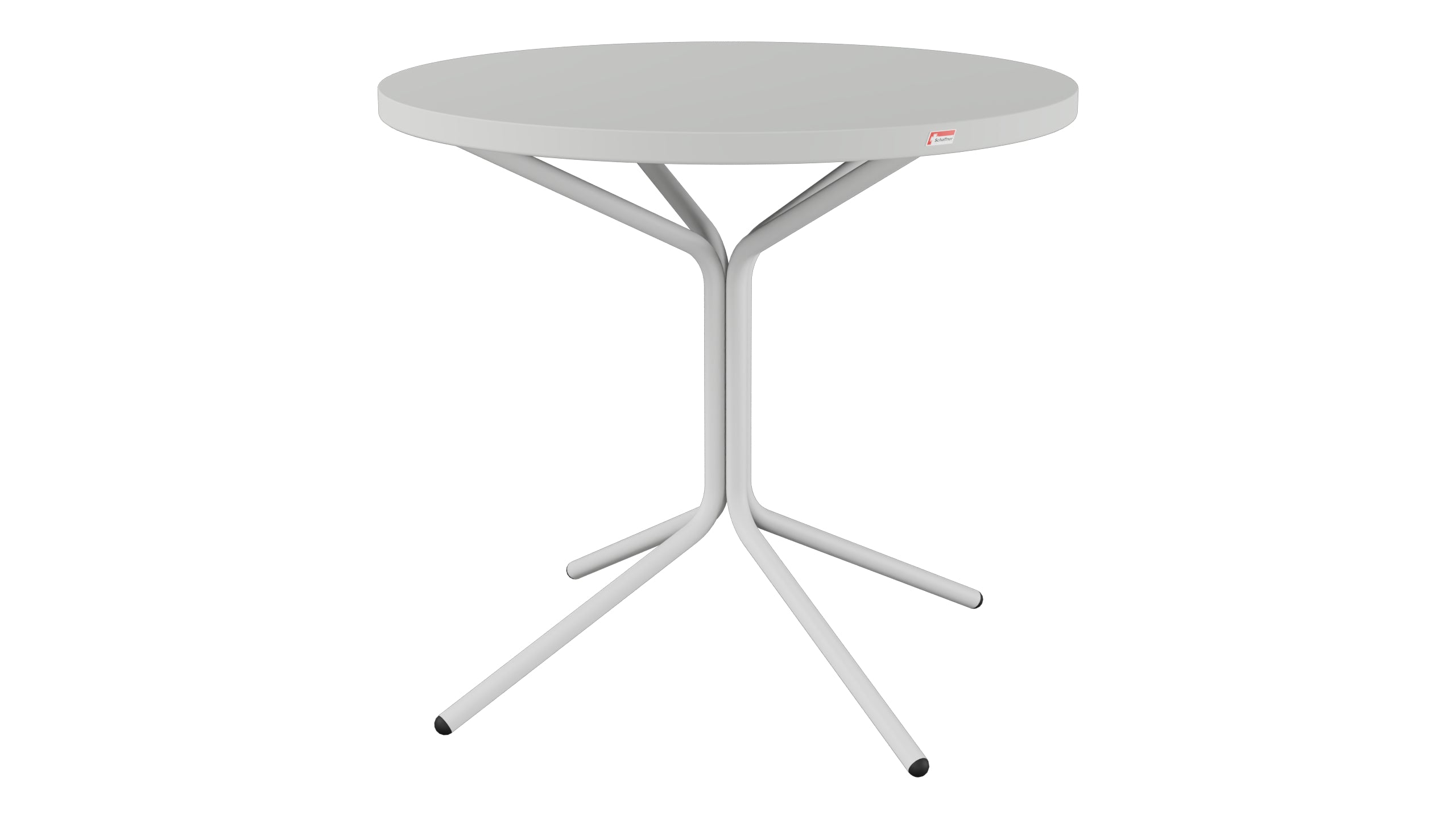 PIX Metall-Gartentisch ø80 / 72 in Alusilber präsentiert im Onlineshop von KAQTU Design AG. Gartentisch ist von Schaffner