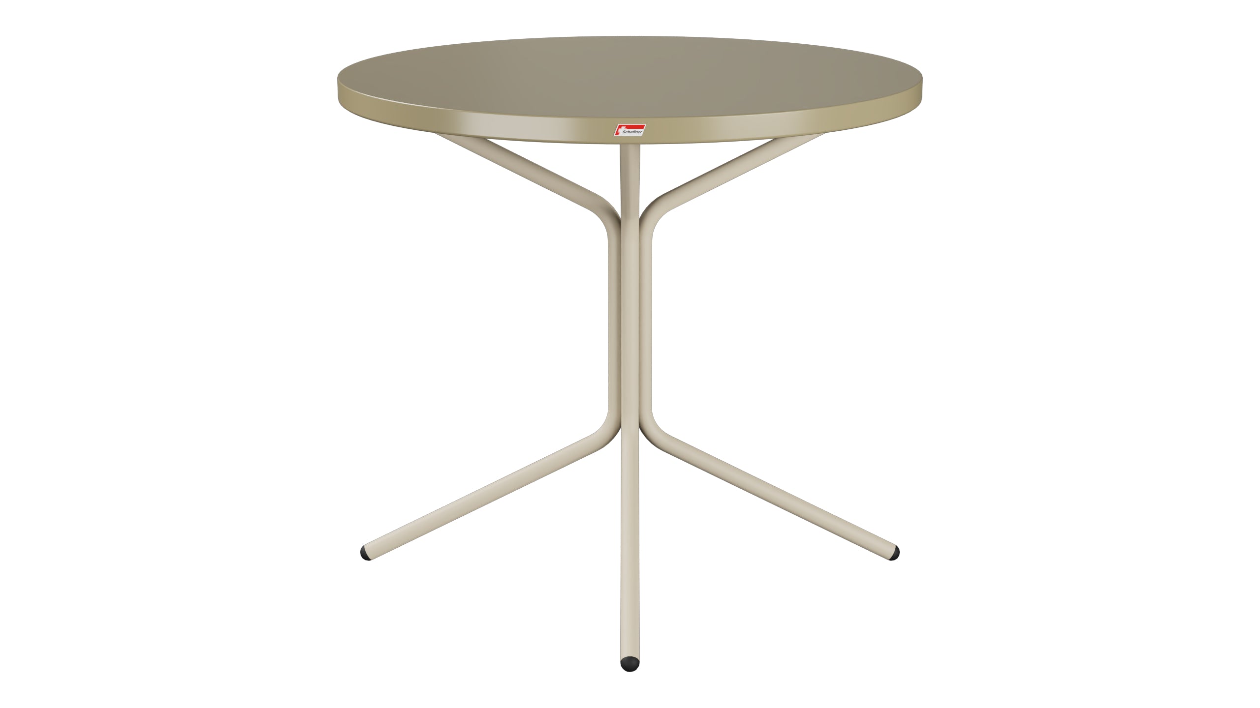 PIX Metall-Gartentisch ø80 / 72 in Champagner präsentiert im Onlineshop von KAQTU Design AG. Gartentisch ist von Schaffner