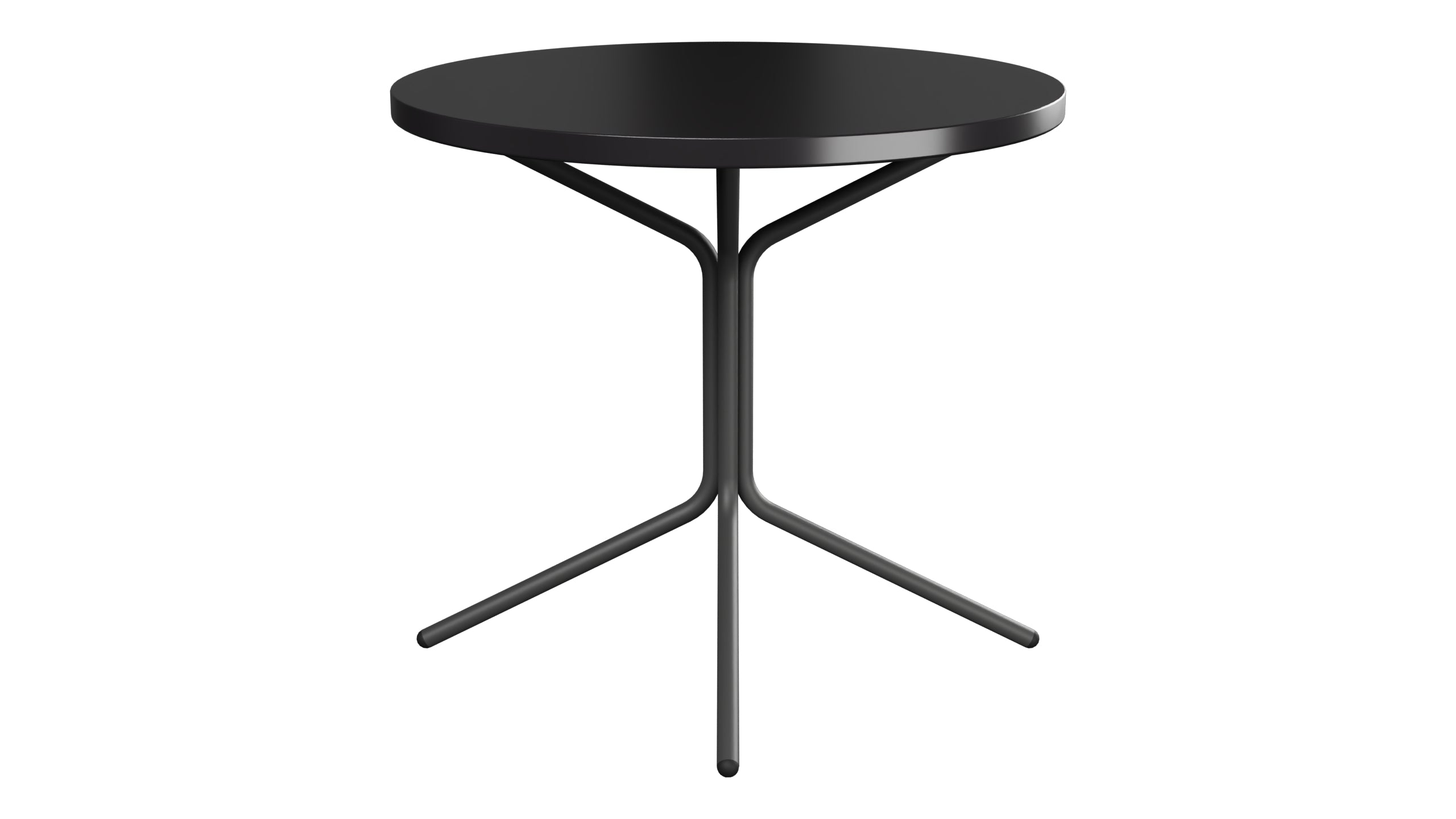 PIX Metall-Gartentisch ø80 / 72 in Schwarz präsentiert im Onlineshop von KAQTU Design AG. Gartentisch ist von Schaffner