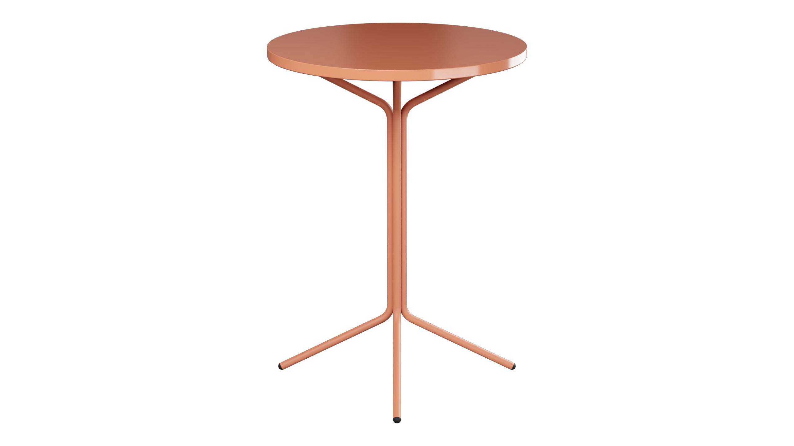 PIX Metall-Stehtisch Outdoor ø80 / 110 in Pastellterracotta präsentiert im Onlineshop von KAQTU Design AG. Hochtisch Outdoor ist von Schaffner
