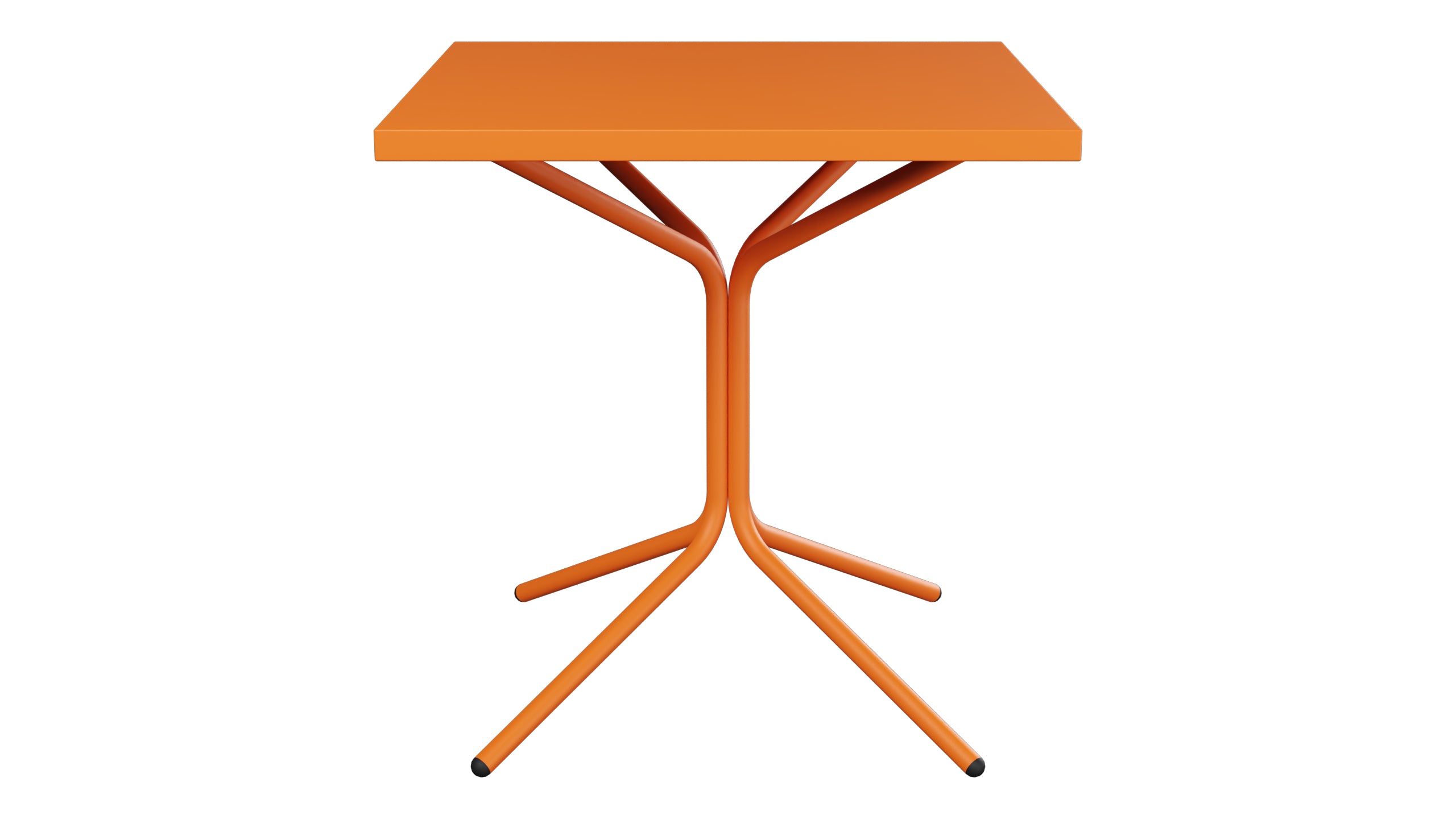 PIX Metall-Gartentisch 70x70 / 72 in Orange präsentiert im Onlineshop von KAQTU Design AG. Gartentisch ist von Schaffner