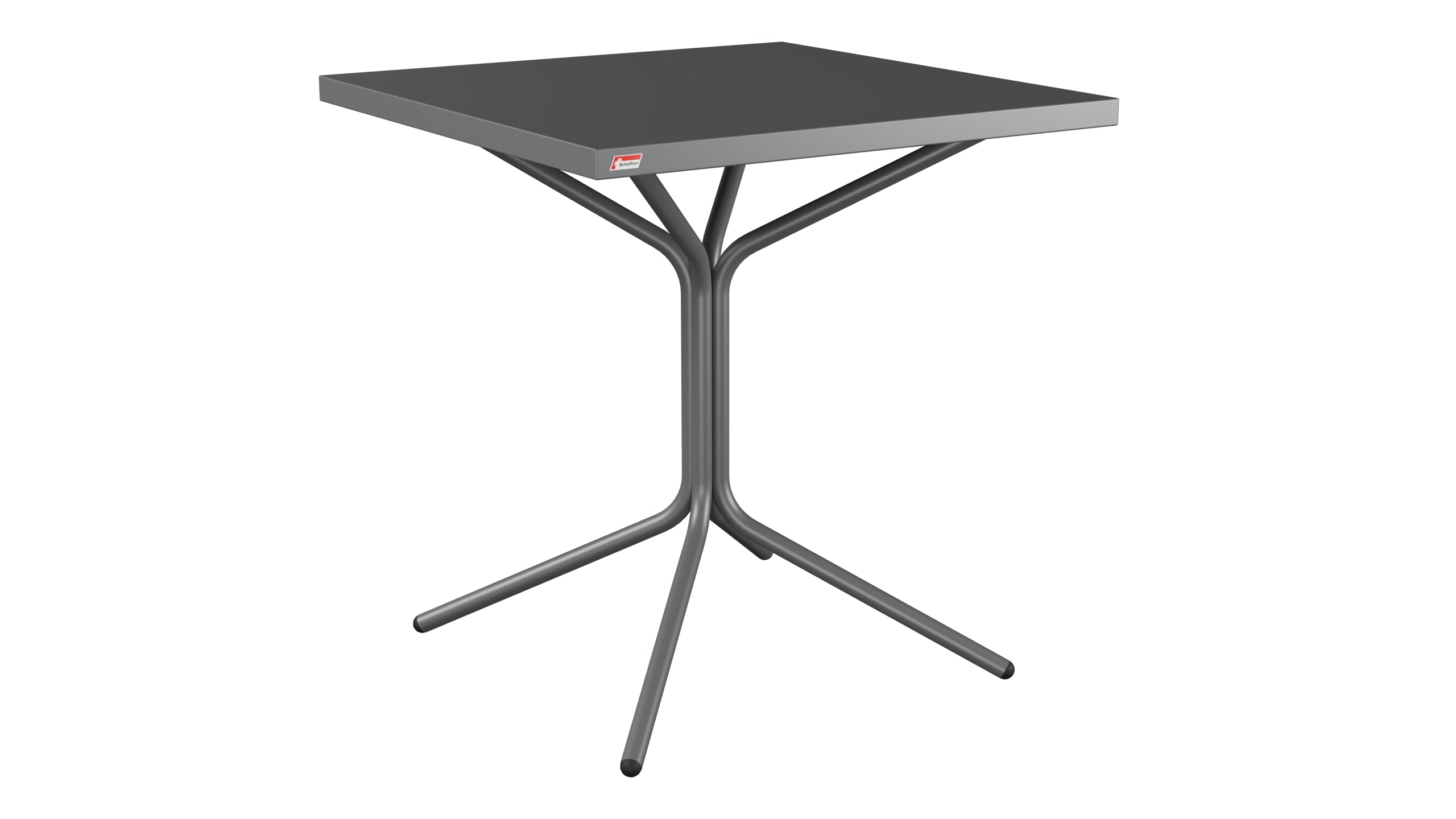PIX Metall-Gartentisch 70x70 / 72 in Graphit präsentiert im Onlineshop von KAQTU Design AG. Gartentisch ist von Schaffner