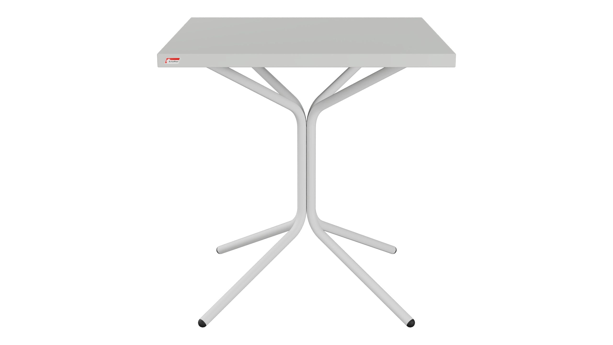 PIX Metall-Gartentisch 70x70 / 72 in Alusilber präsentiert im Onlineshop von KAQTU Design AG. Gartentisch ist von Schaffner