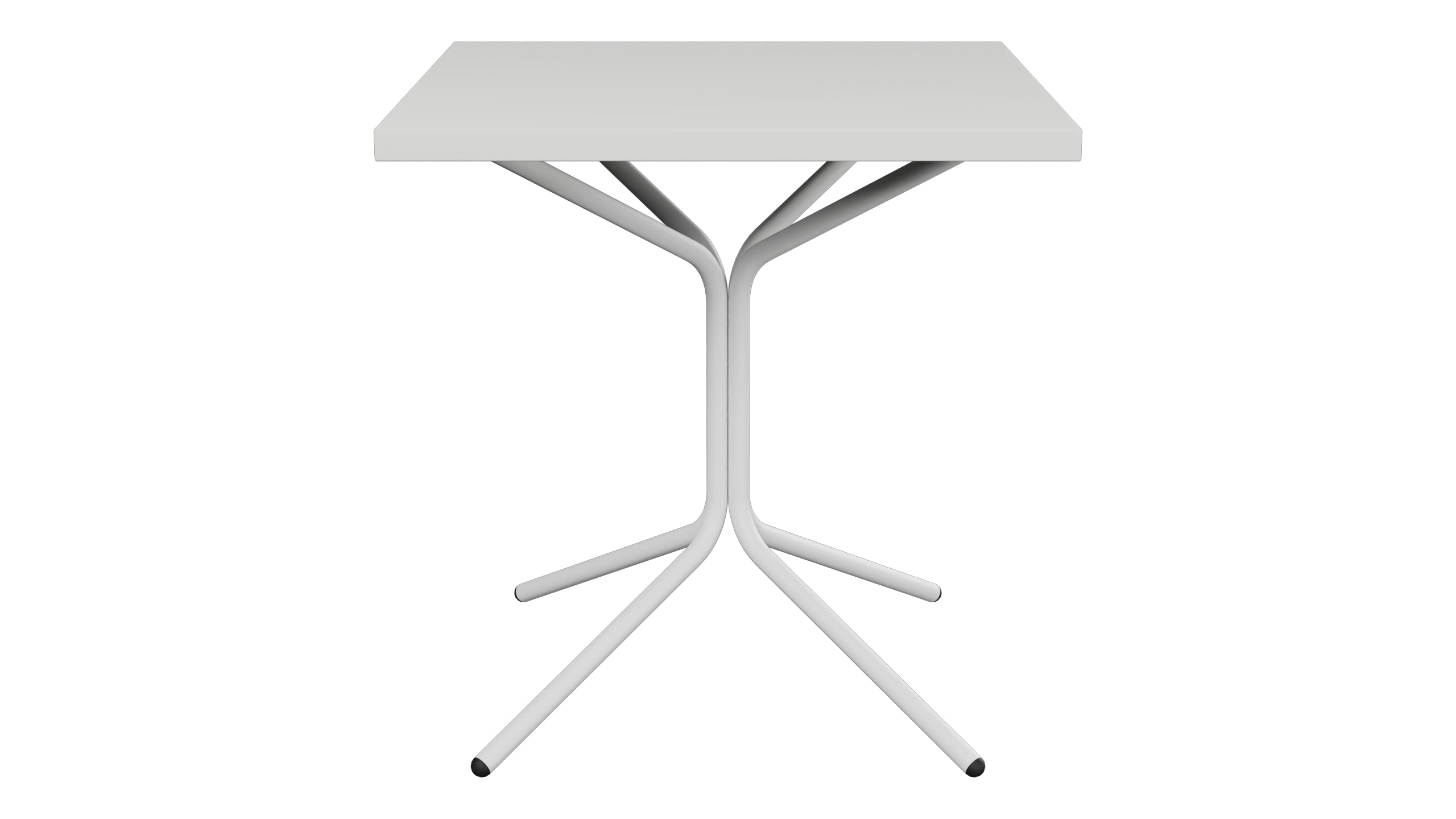 PIX Metall-Gartentisch 70x70 / 72 in Alusilber präsentiert im Onlineshop von KAQTU Design AG. Gartentisch ist von Schaffner