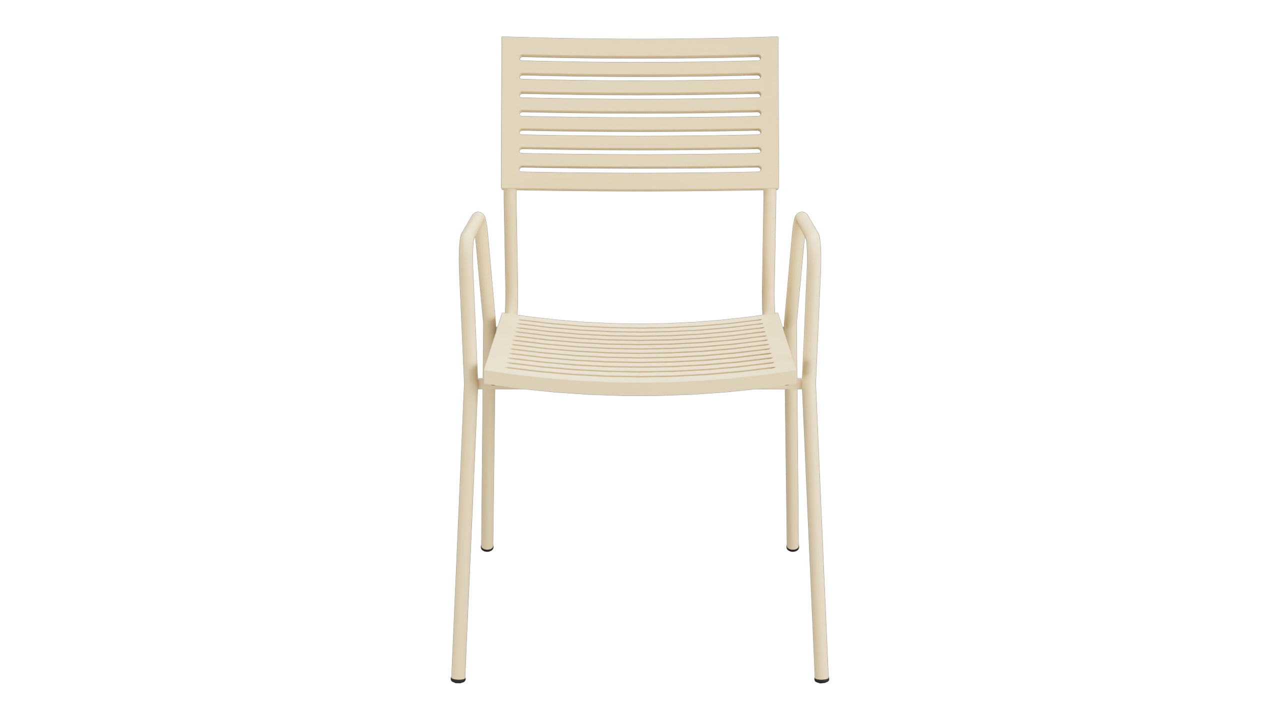 Bodensee Lamello-Gartenstuhl mit Armlehne in Pastellbraun präsentiert im Onlineshop von KAQTU Design AG. Gartenstuhl mit Armlehnen ist von Schaffner