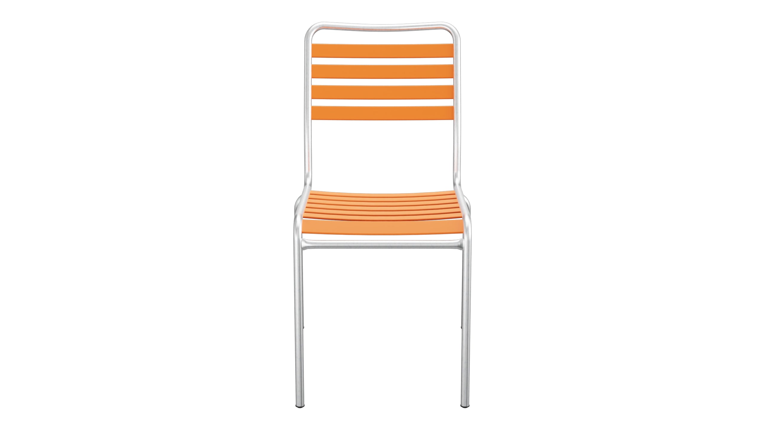 Rigi Lättli-Gartenstuhl ohne Armlehne in Orange präsentiert im Onlineshop von KAQTU Design AG. Gartenstuhl ist von Schaffner