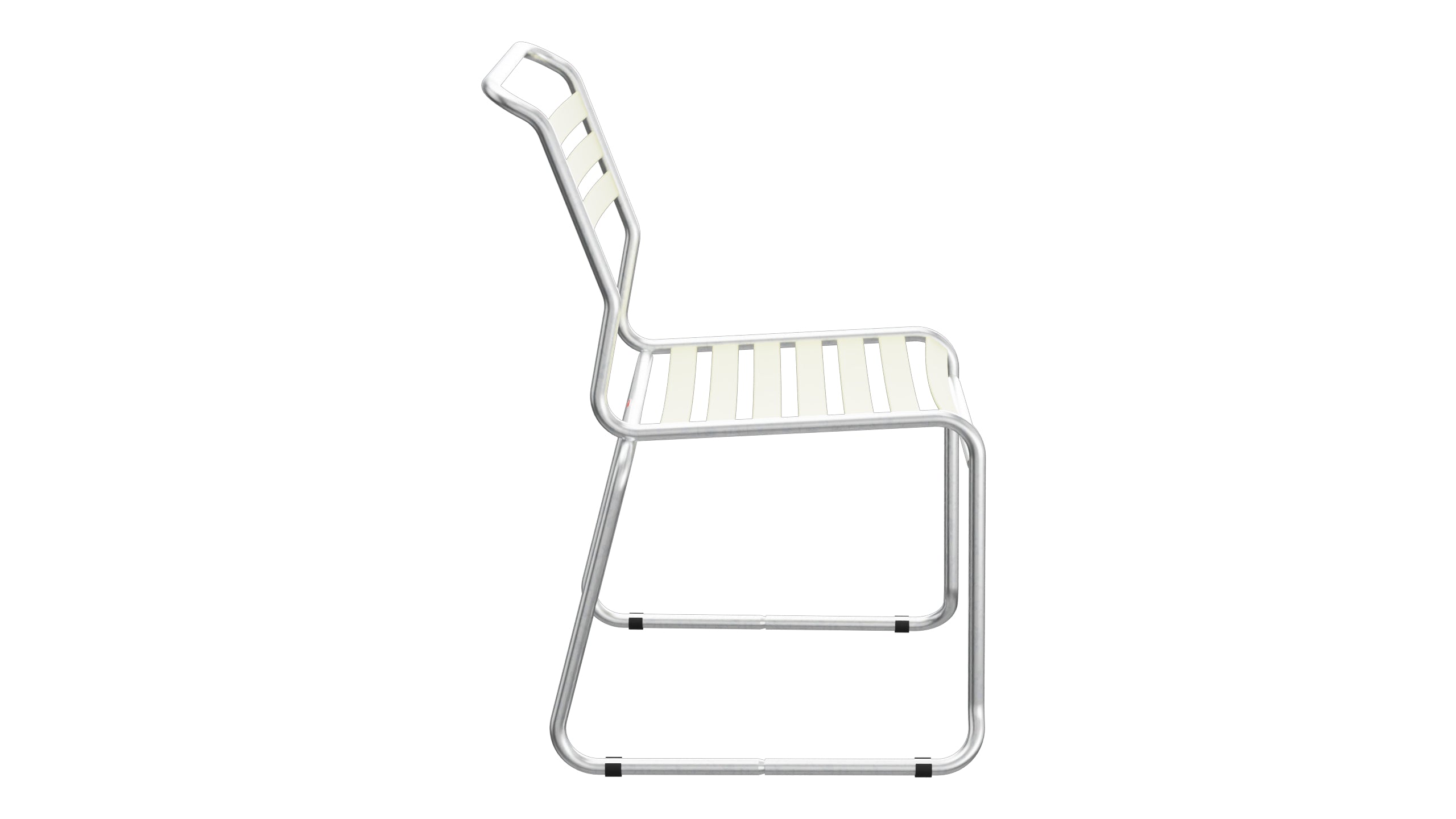 Säntis Lättli-Gartenstuhl ohne Armlehne Kufen in Buchsbaumgelb präsentiert im Onlineshop von KAQTU Design AG. Gartenstuhl ist von Schaffner