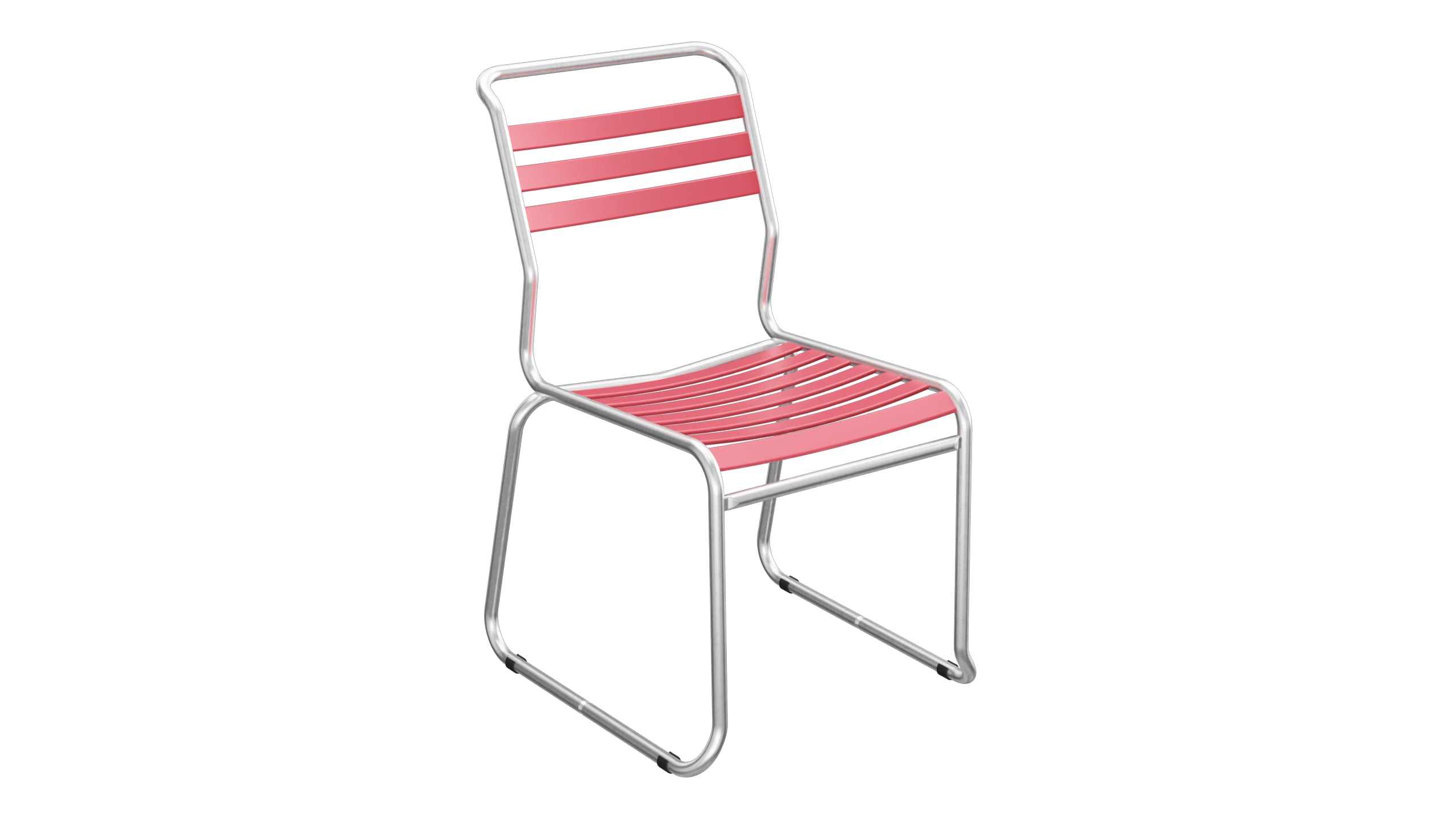 Säntis Lättli-Gartenstuhl ohne Armlehne Kufen in Ahornrot präsentiert im Onlineshop von KAQTU Design AG. Gartenstuhl ist von Schaffner