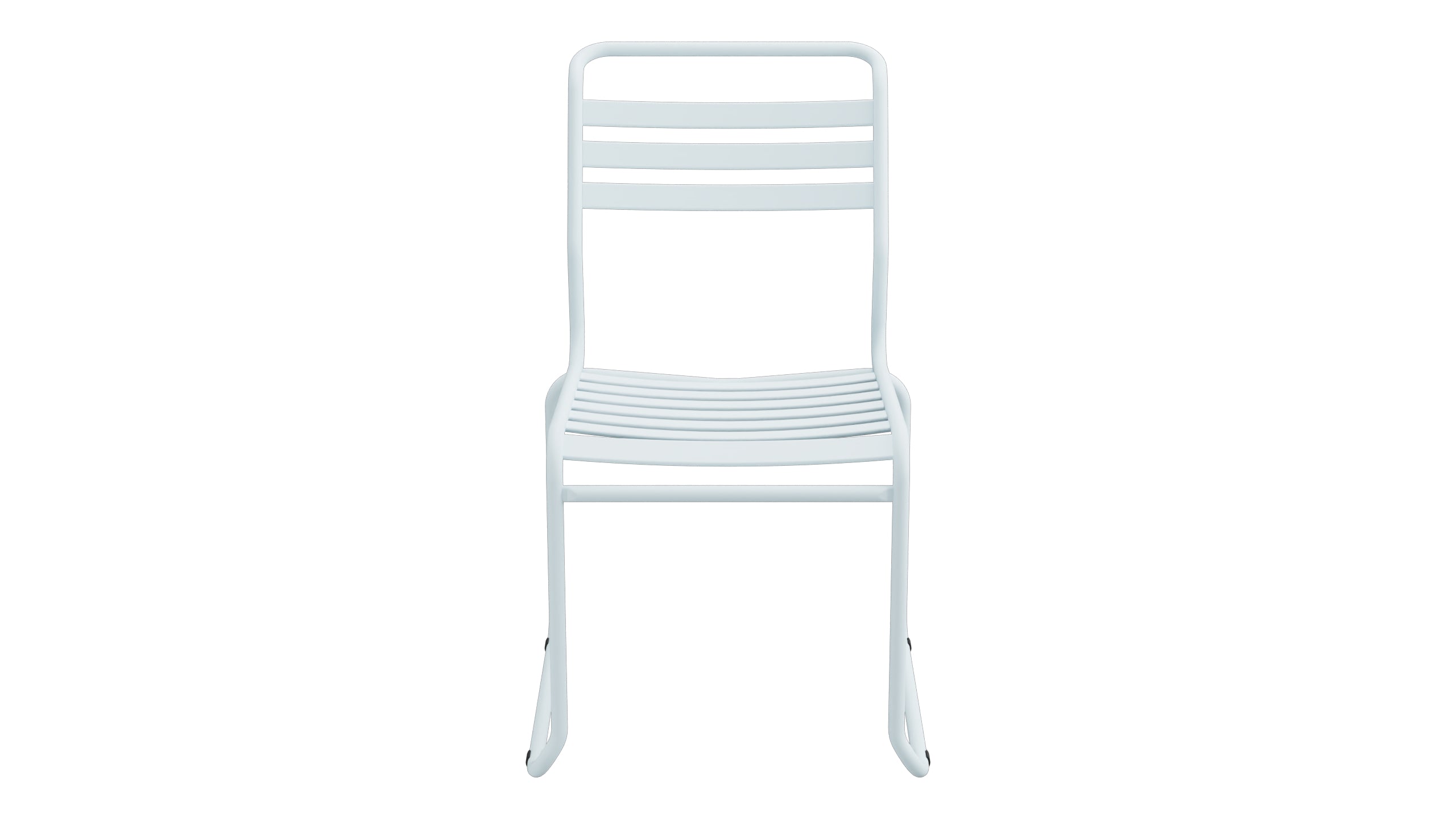 Säntis Lättli-Gartenstuhl ohne Armlehne Kufen in Pastellblau präsentiert im Onlineshop von KAQTU Design AG. Gartenstuhl ist von Schaffner