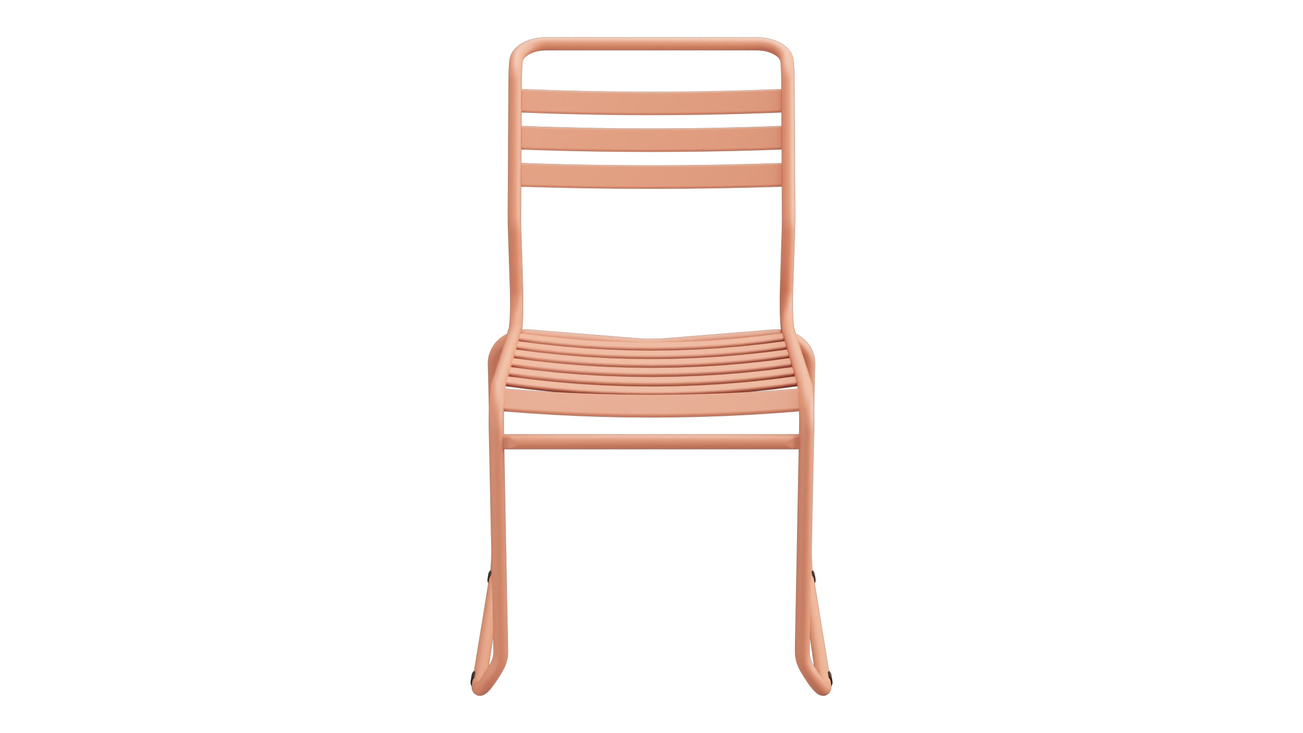 Säntis Lättli-Gartenstuhl ohne Armlehne Kufen in Pastellterracotta präsentiert im Onlineshop von KAQTU Design AG. Gartenstuhl ist von Schaffner