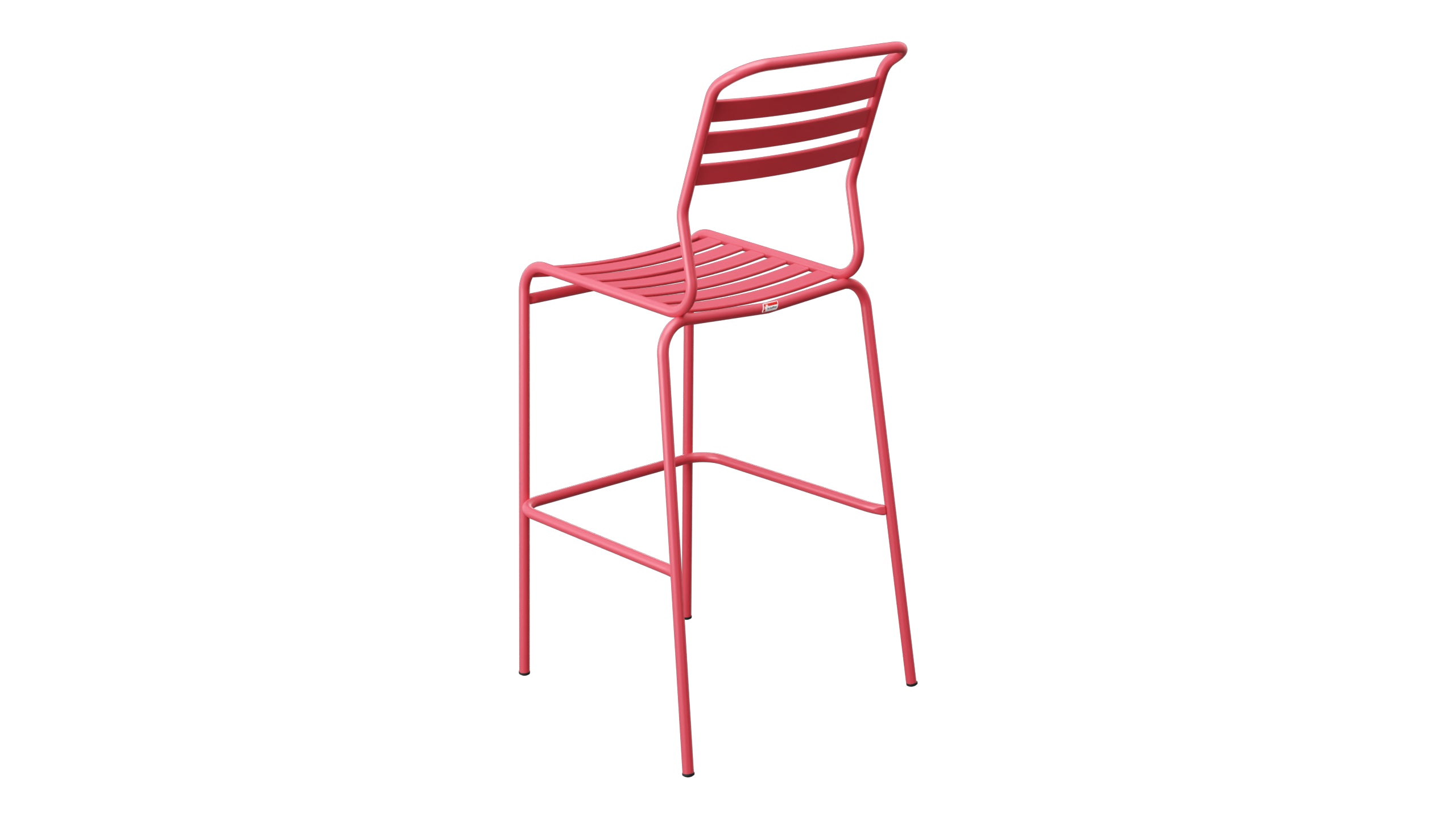 Säntis Lättli-Barstuhl Outdoor ohne Armlehne in Ahornrot präsentiert im Onlineshop von KAQTU Design AG. Outdoor-Barstuhl ist von Schaffner
